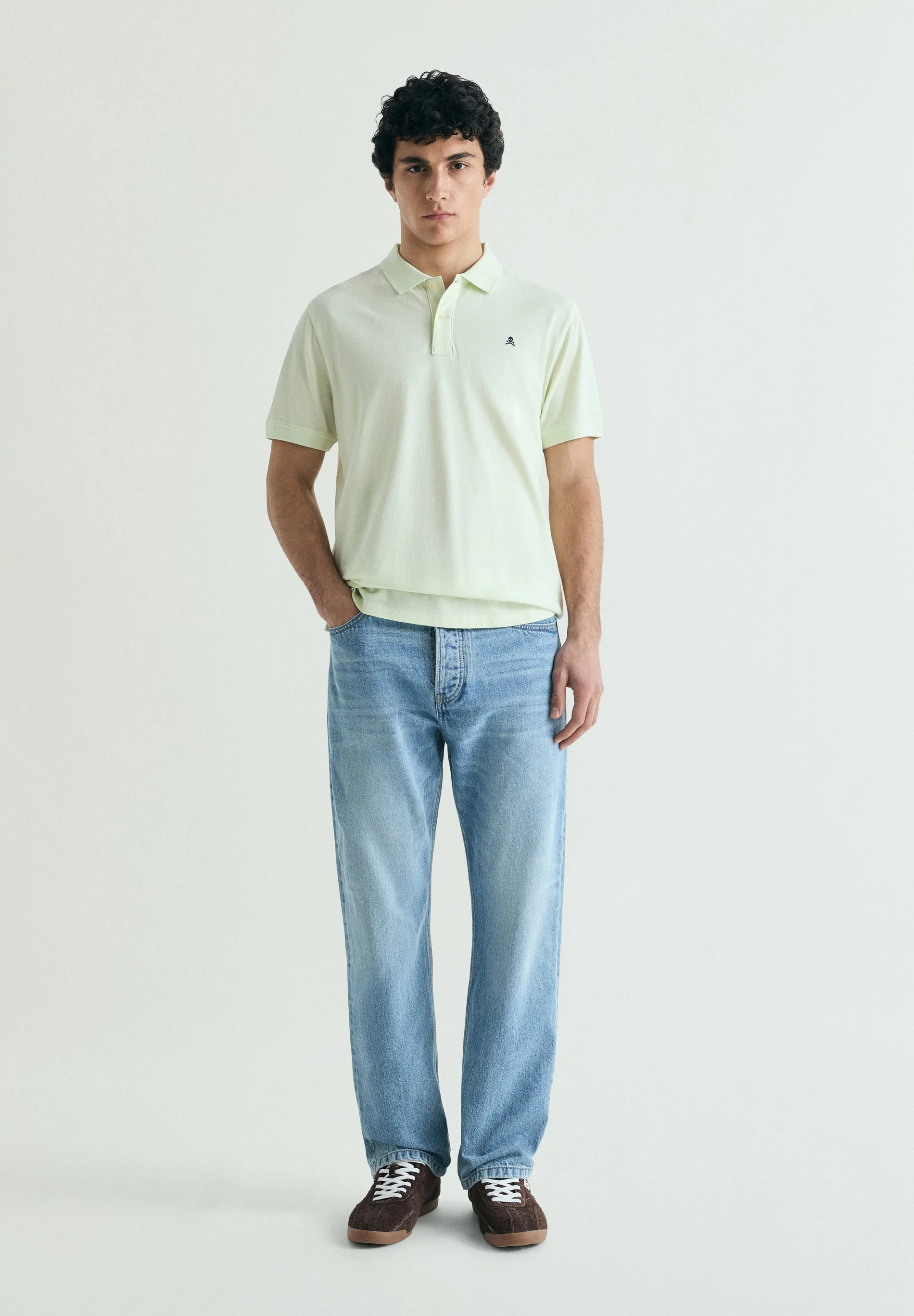PIQUÉ POLO SHIRT WITH CONTRAST SKULL - Image 2