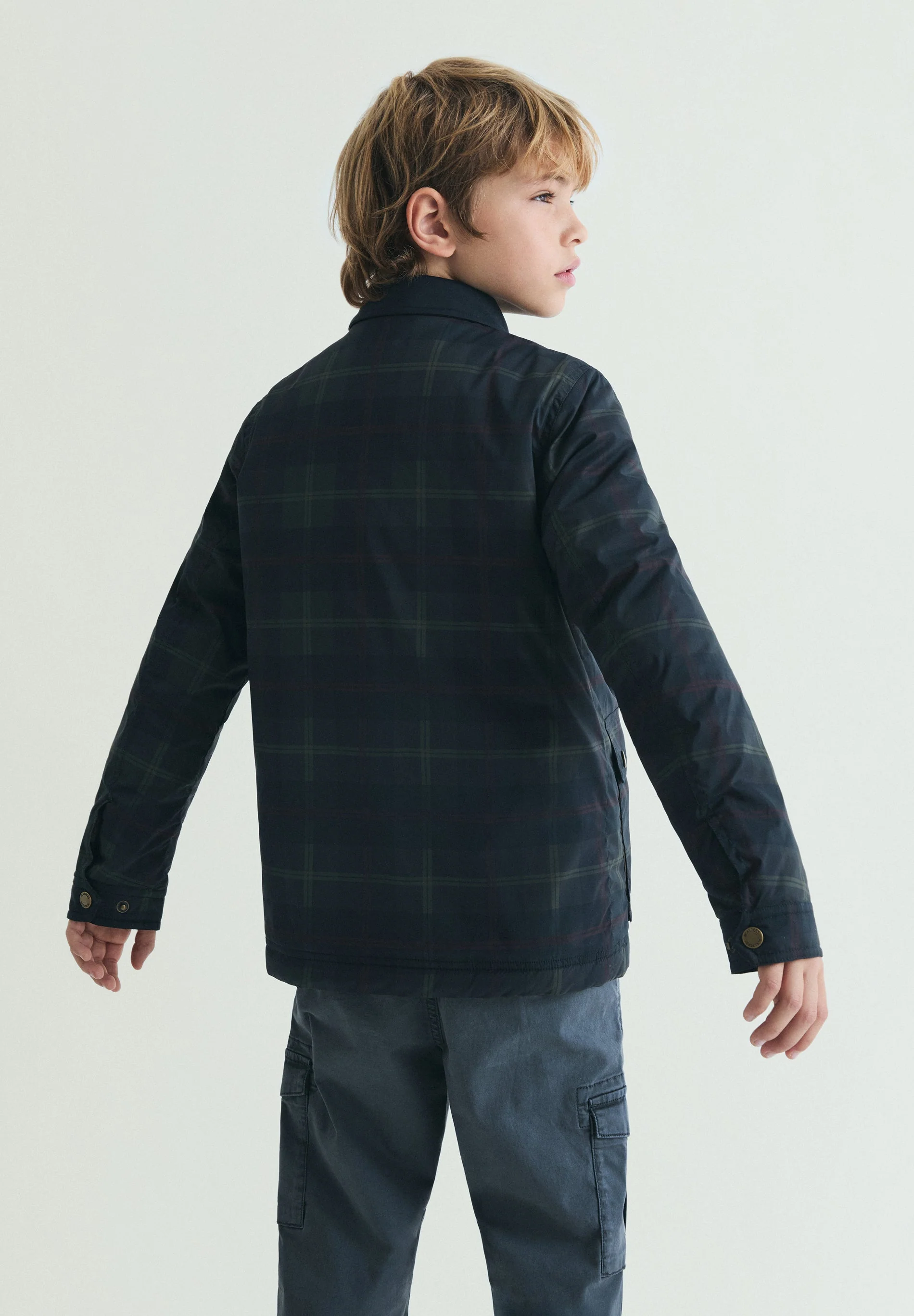 CHECK WAXED JACKET - Image 5
