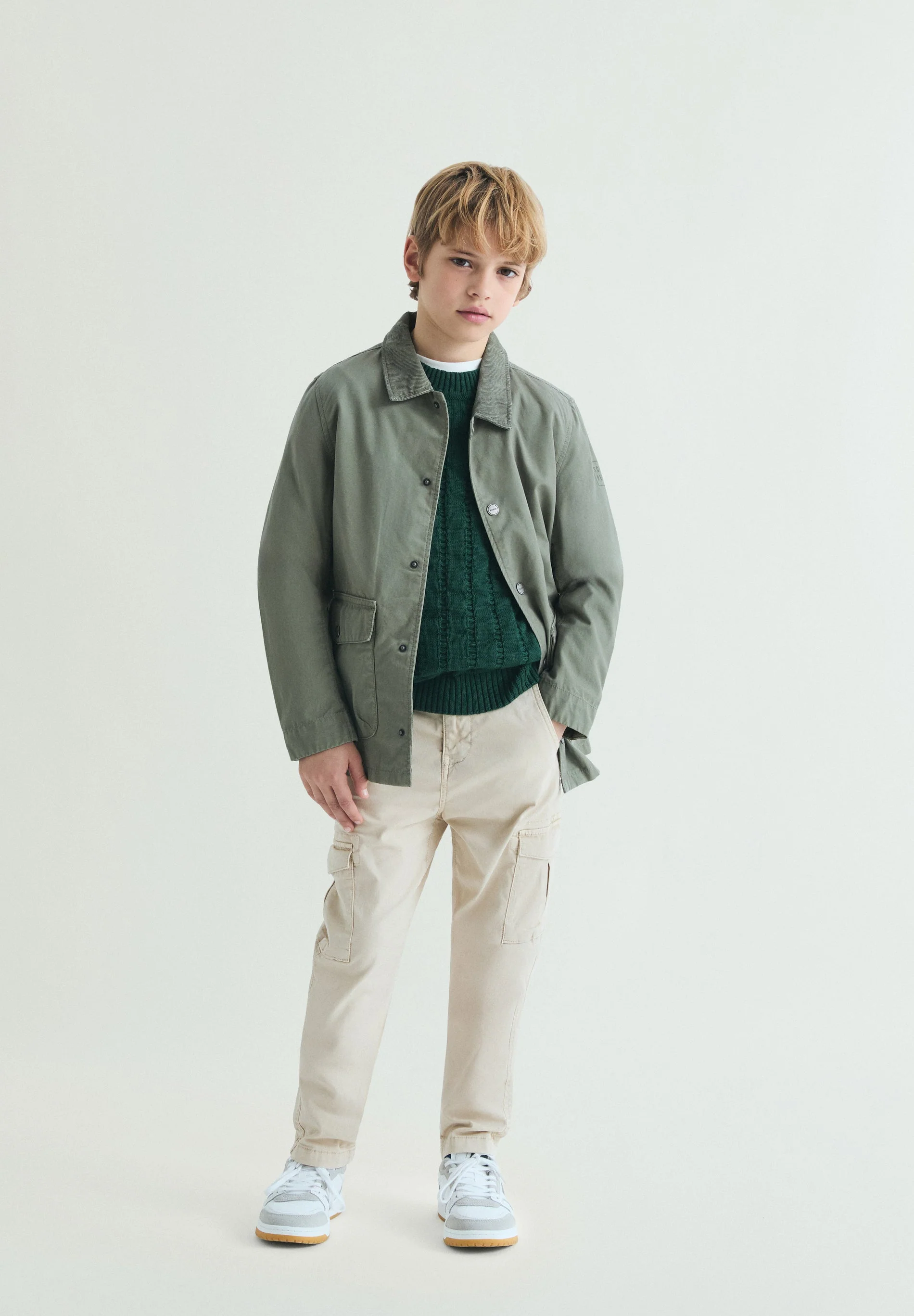 COTTON JACKET WITH POCKETS - Image 4