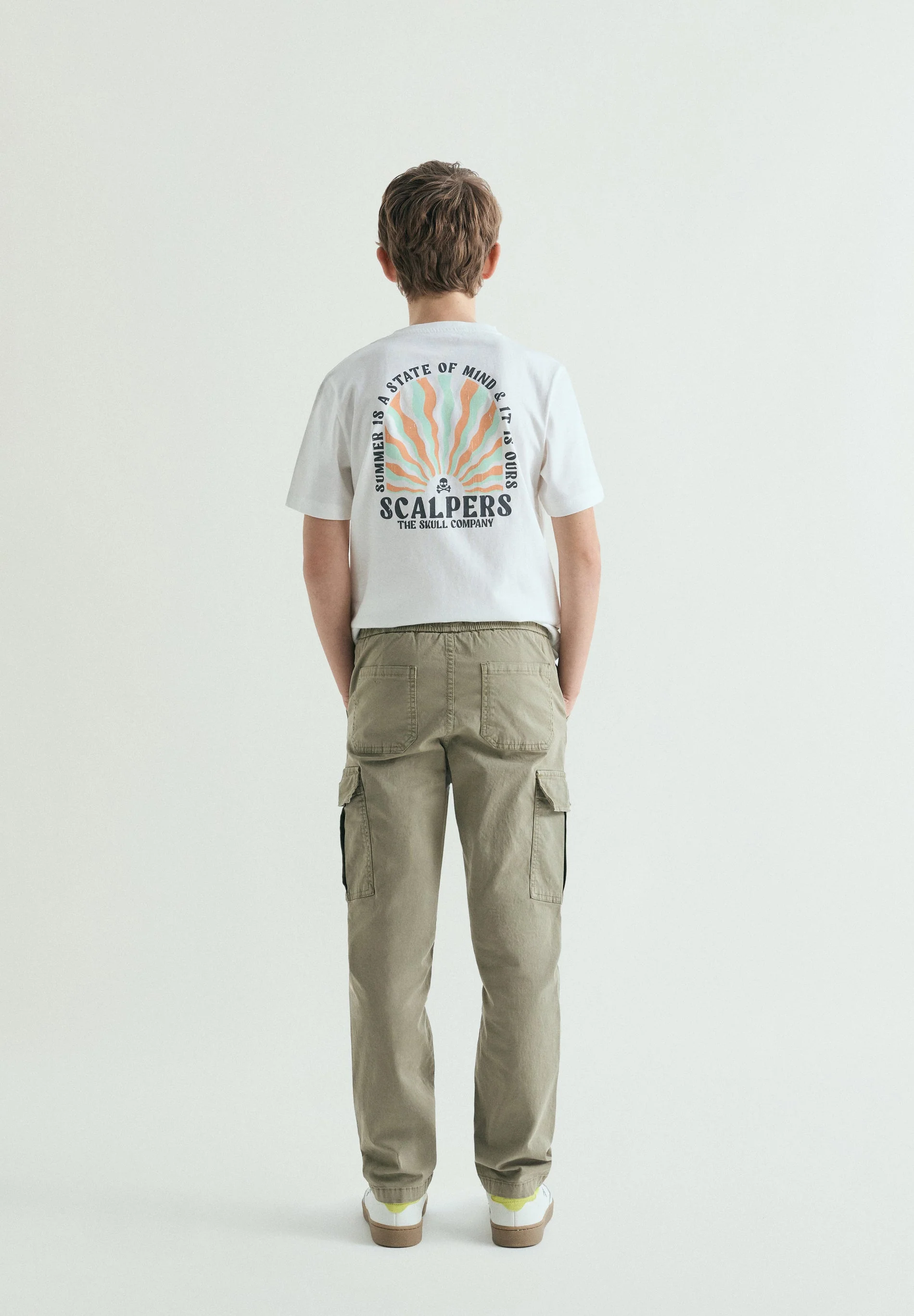 CARGO TROUSERS WITH ELASTICATED WAIST - Image 4