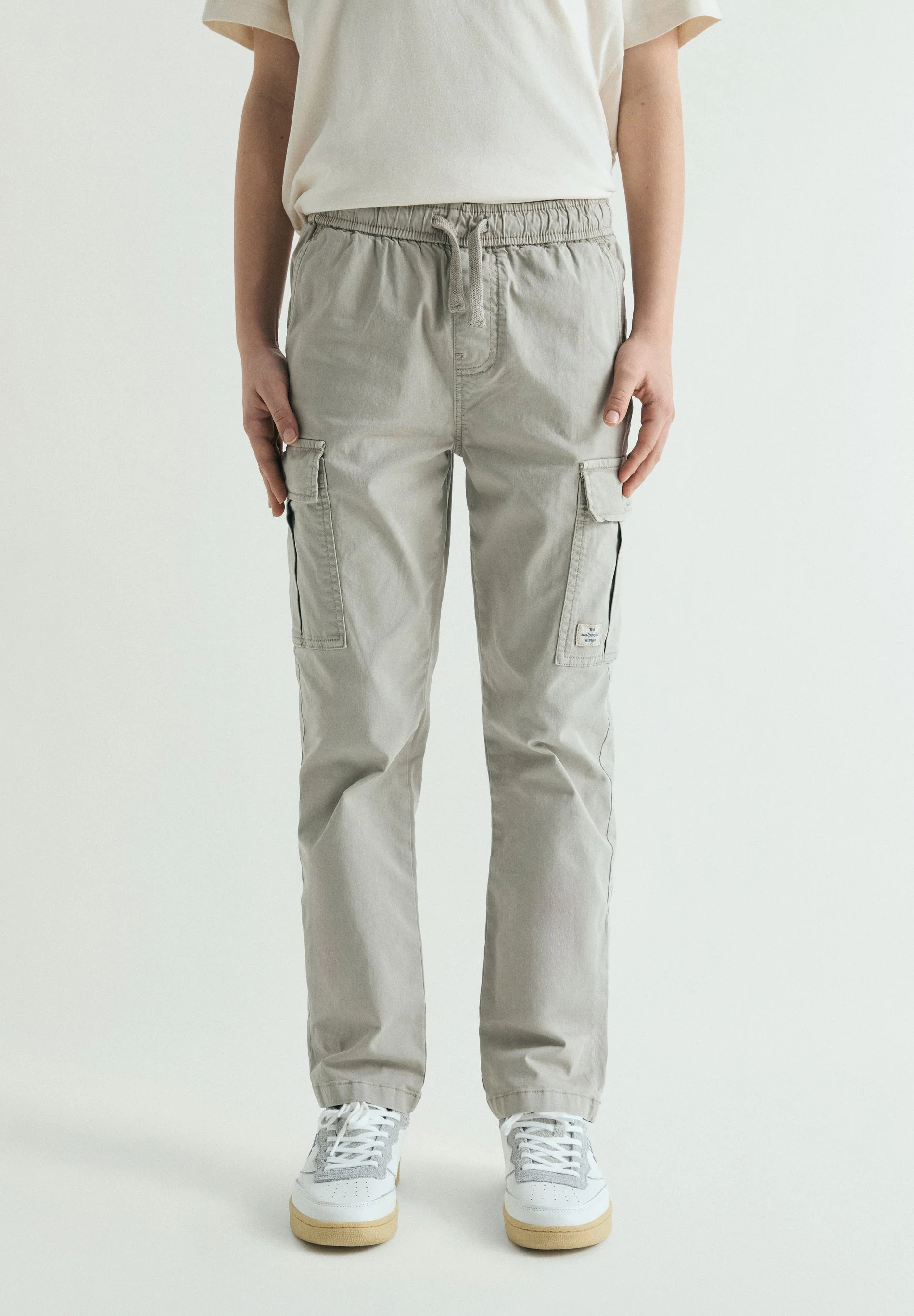 CARGO TROUSERS WITH ELASTICATED WAIST - Image 2