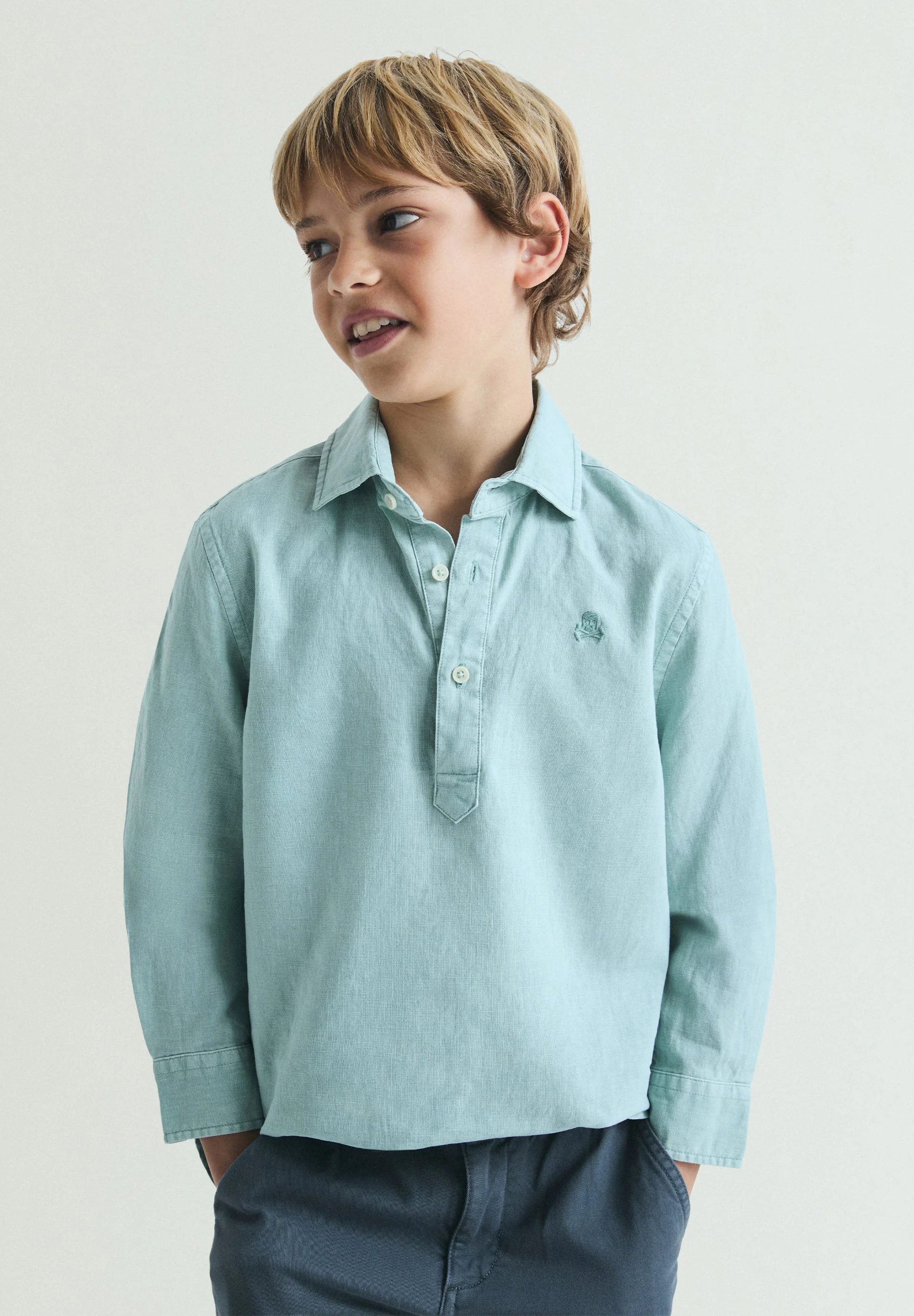REGULAR FIT SKULL POLO SHIRT
