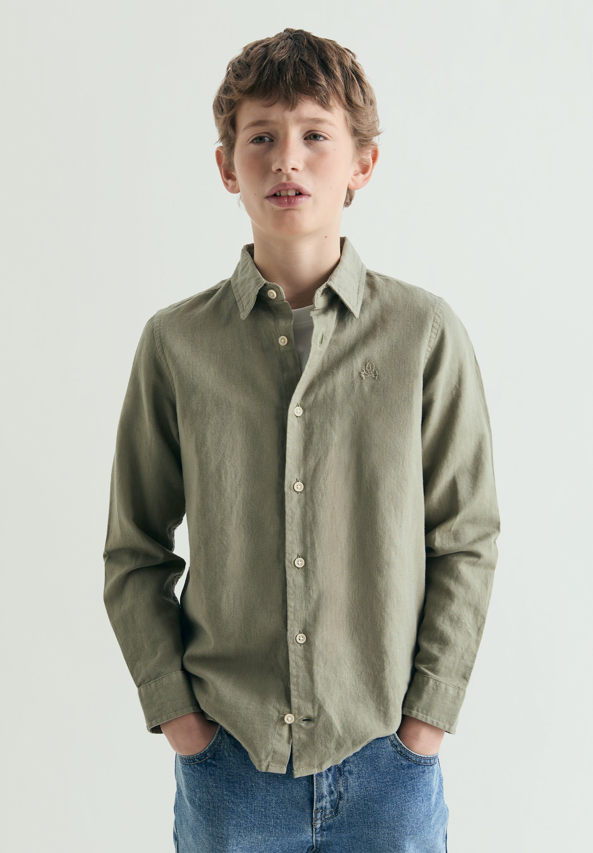 REGULAR FIT SKULL SHIRT - Image 2