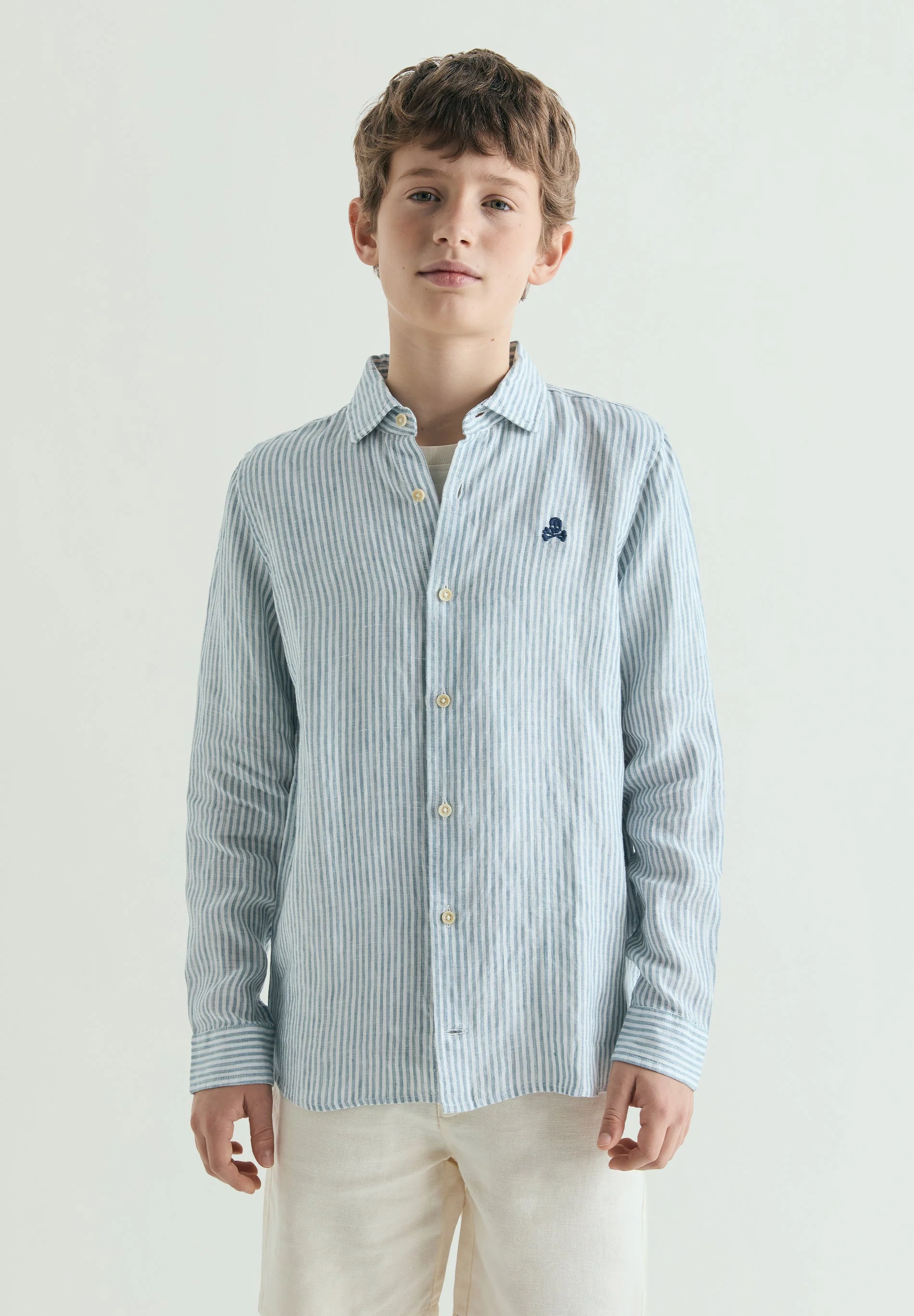 STRIPED LINEN SHIRT - Image 2