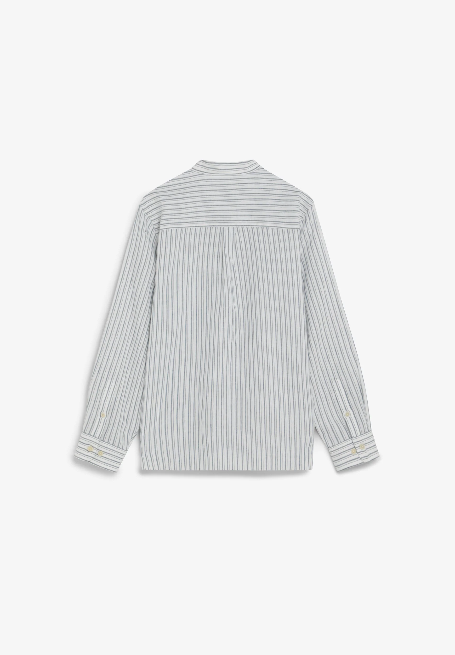 STRIPE SHIRT WITH STAND-UP COLLAR - Image 7