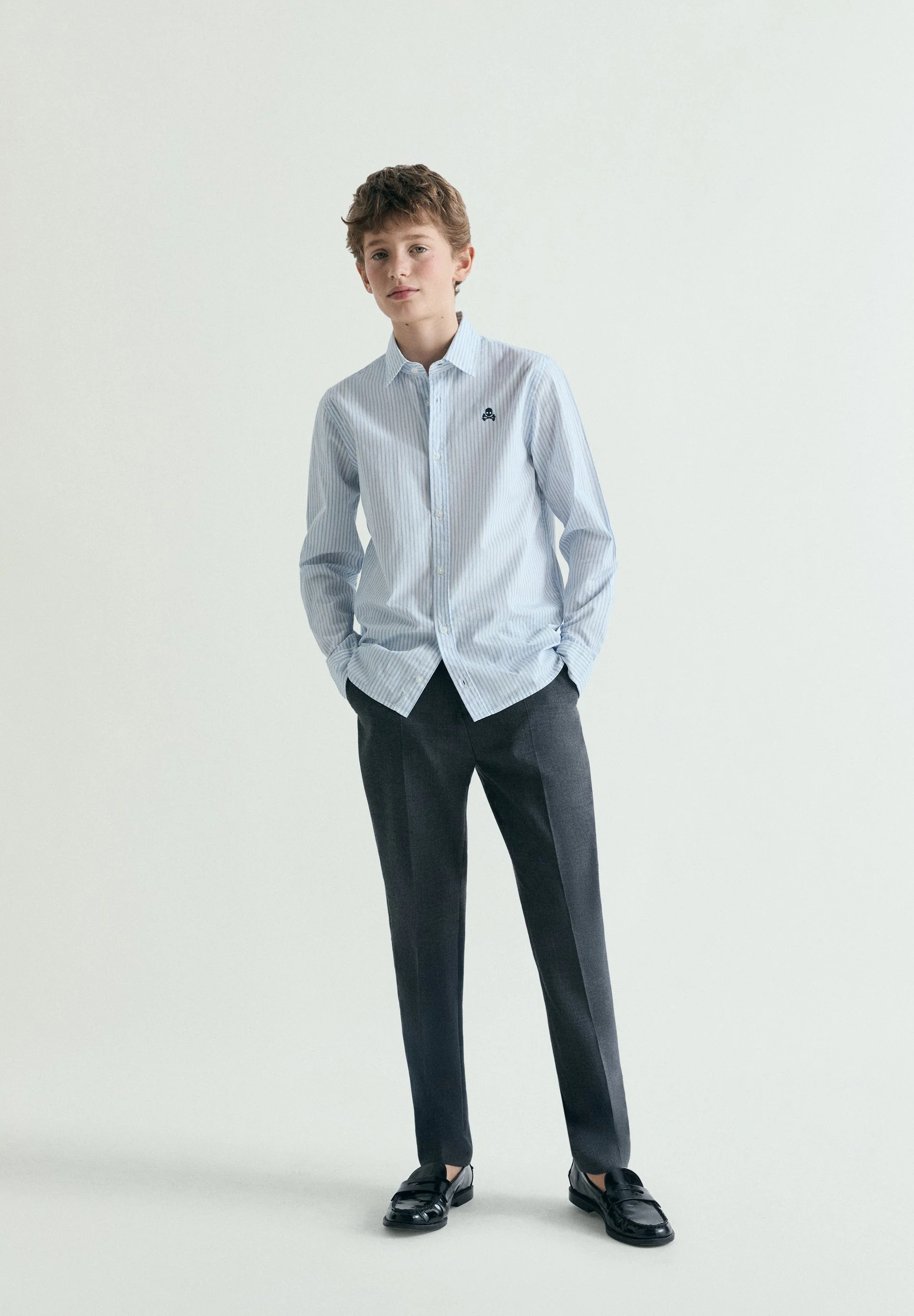 REGULAR FIT SKULL SHIRT - Image 2