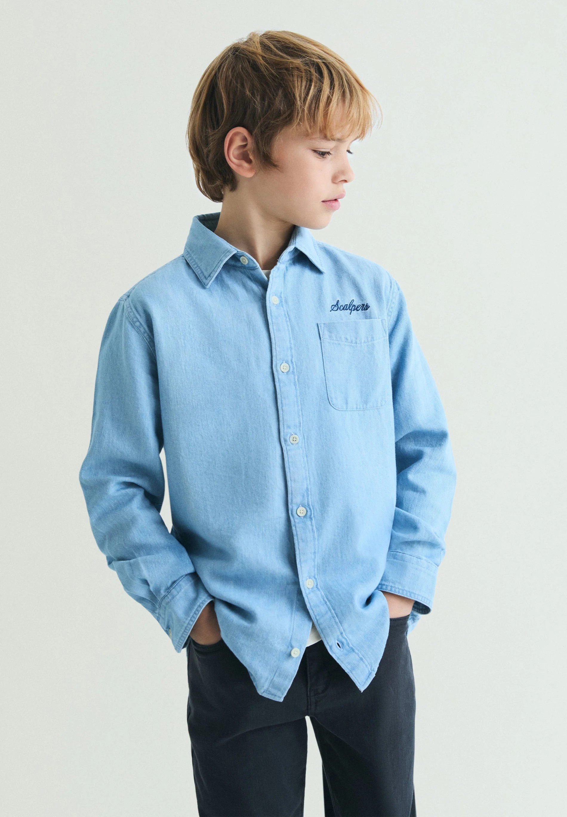 VINTAGE DENIM LOGO SHIRT