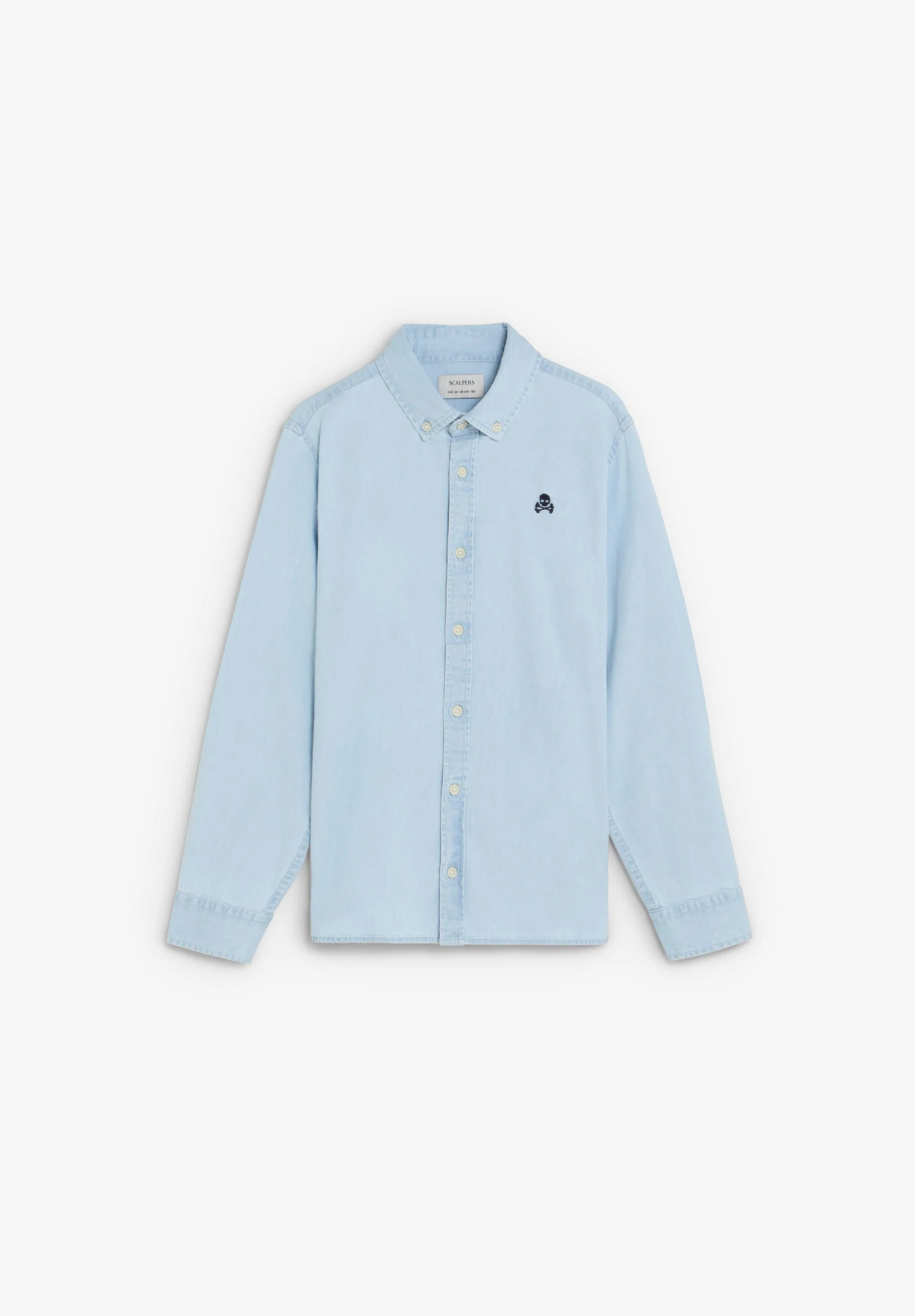 BUTTON-DOWN COLLAR DENIM SHIRT - Image 5