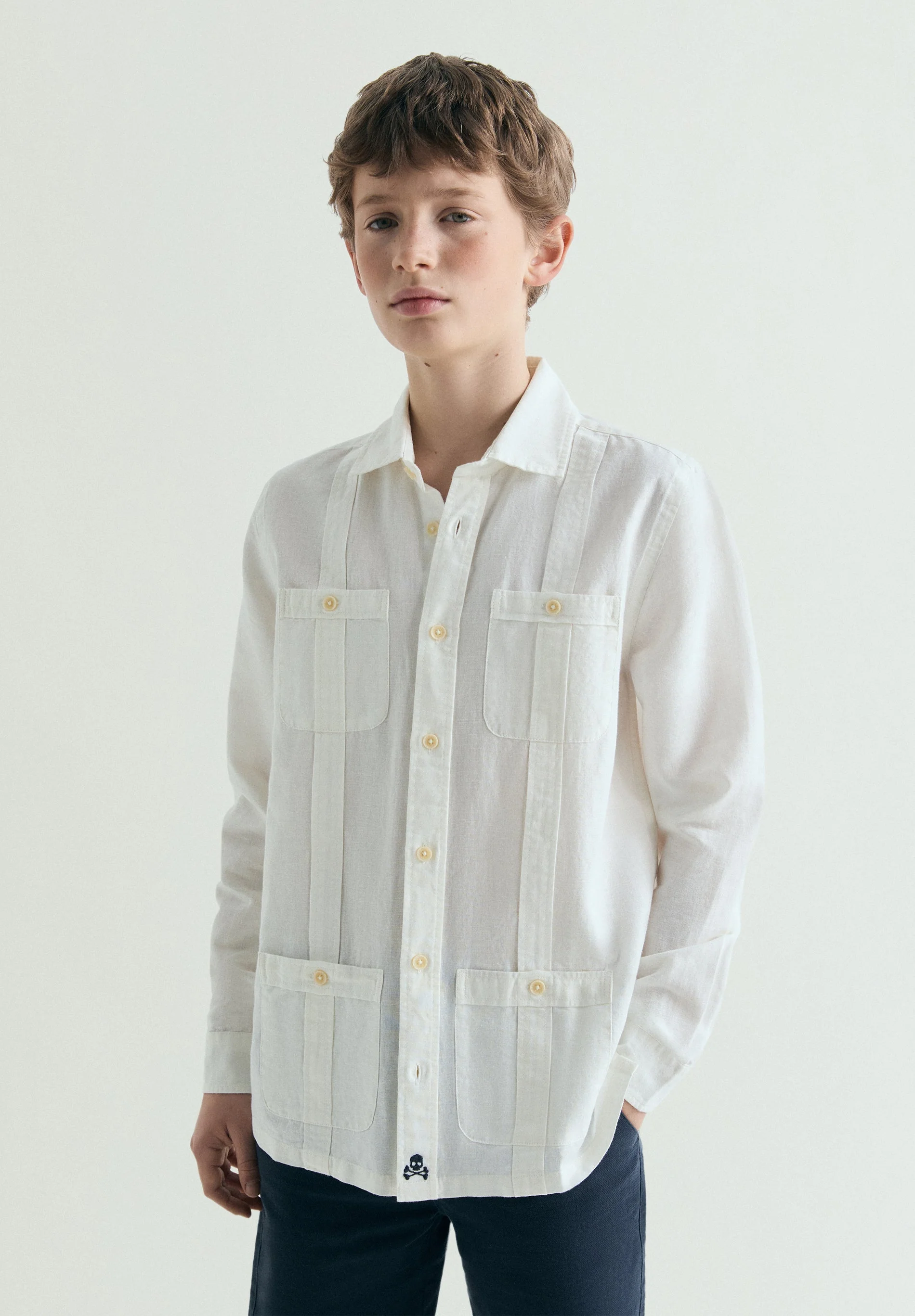 LINEN GUAYABERA SHIRT - Image 2