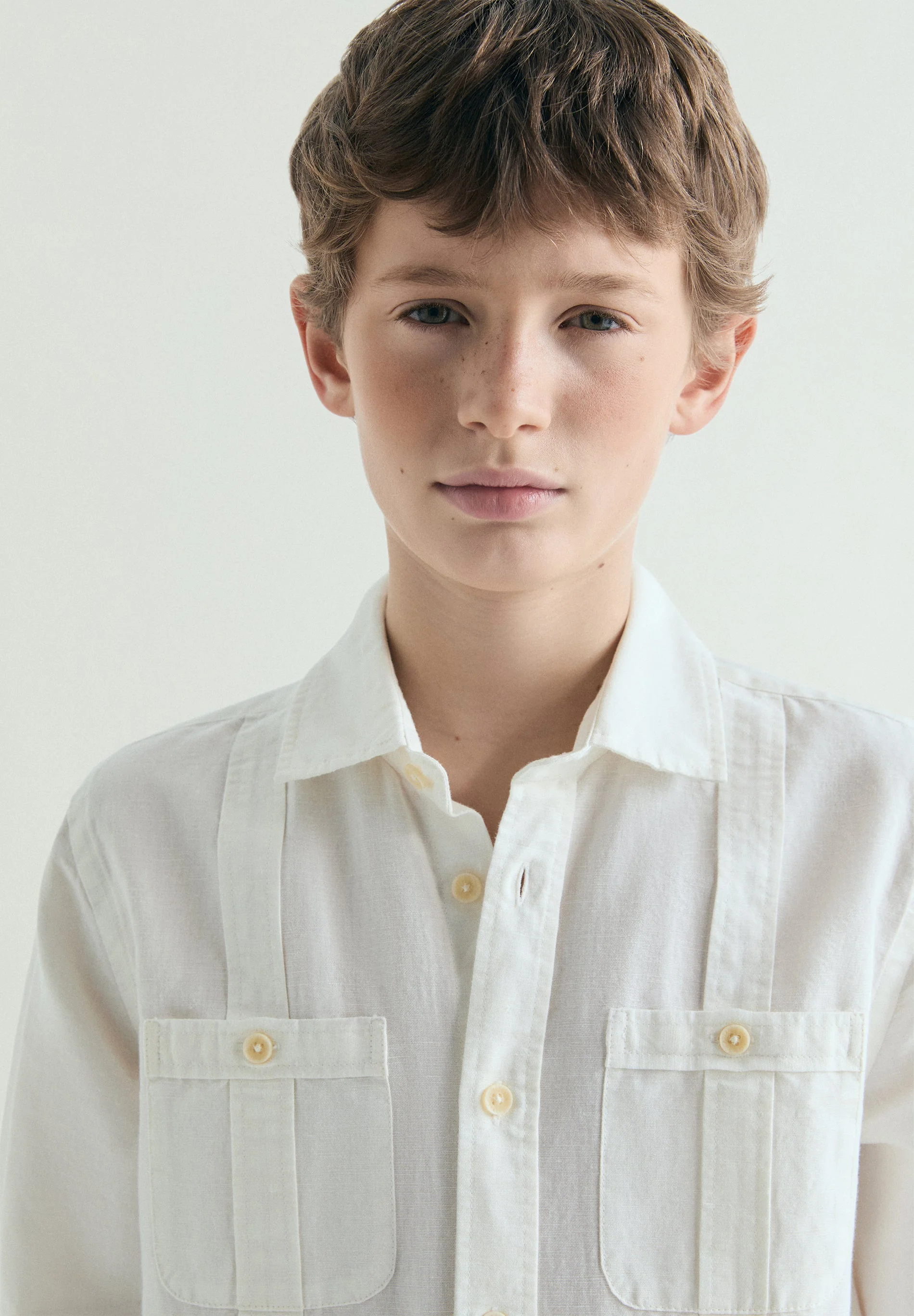 LINEN GUAYABERA SHIRT - Image 3