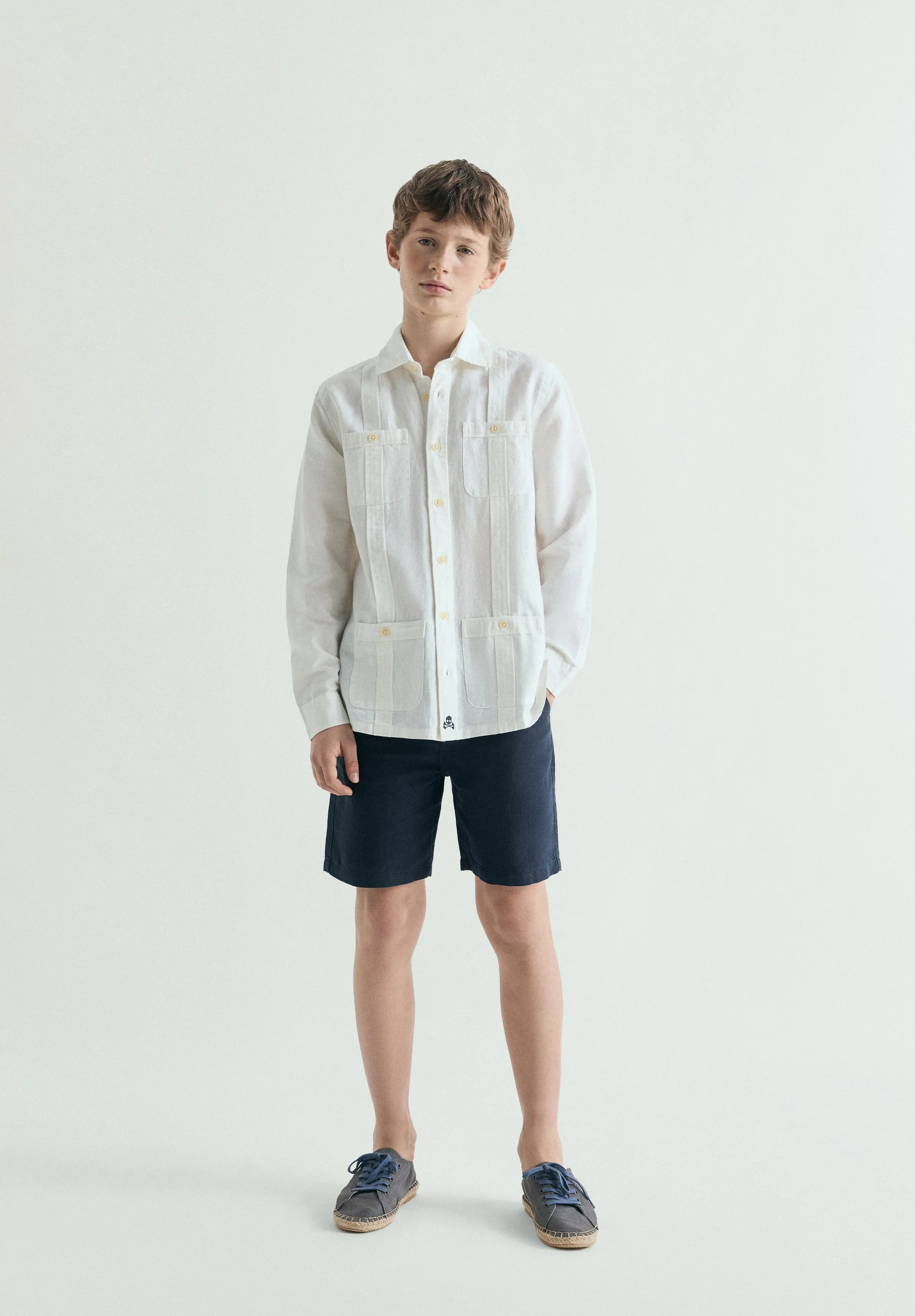 LINEN GUAYABERA SHIRT - Image 4