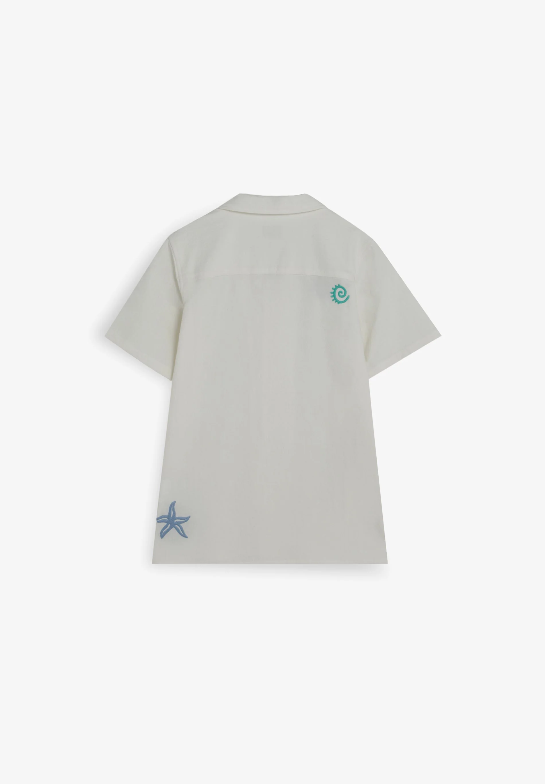 SHORT SLEEVE SHIRT WITH EMBROIDERY - Image 7