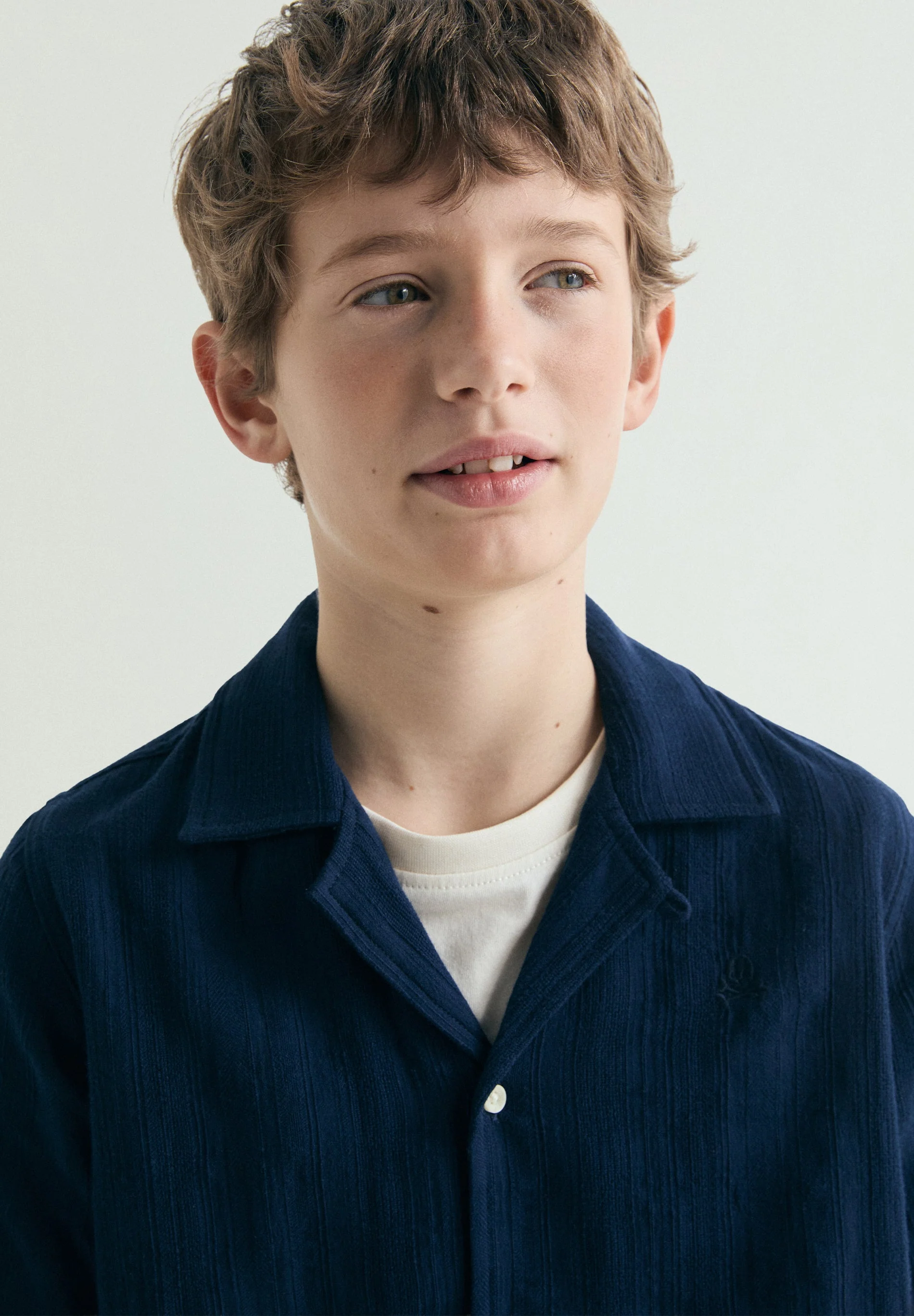 TEXTURED COTTON SHIRT - Image 3