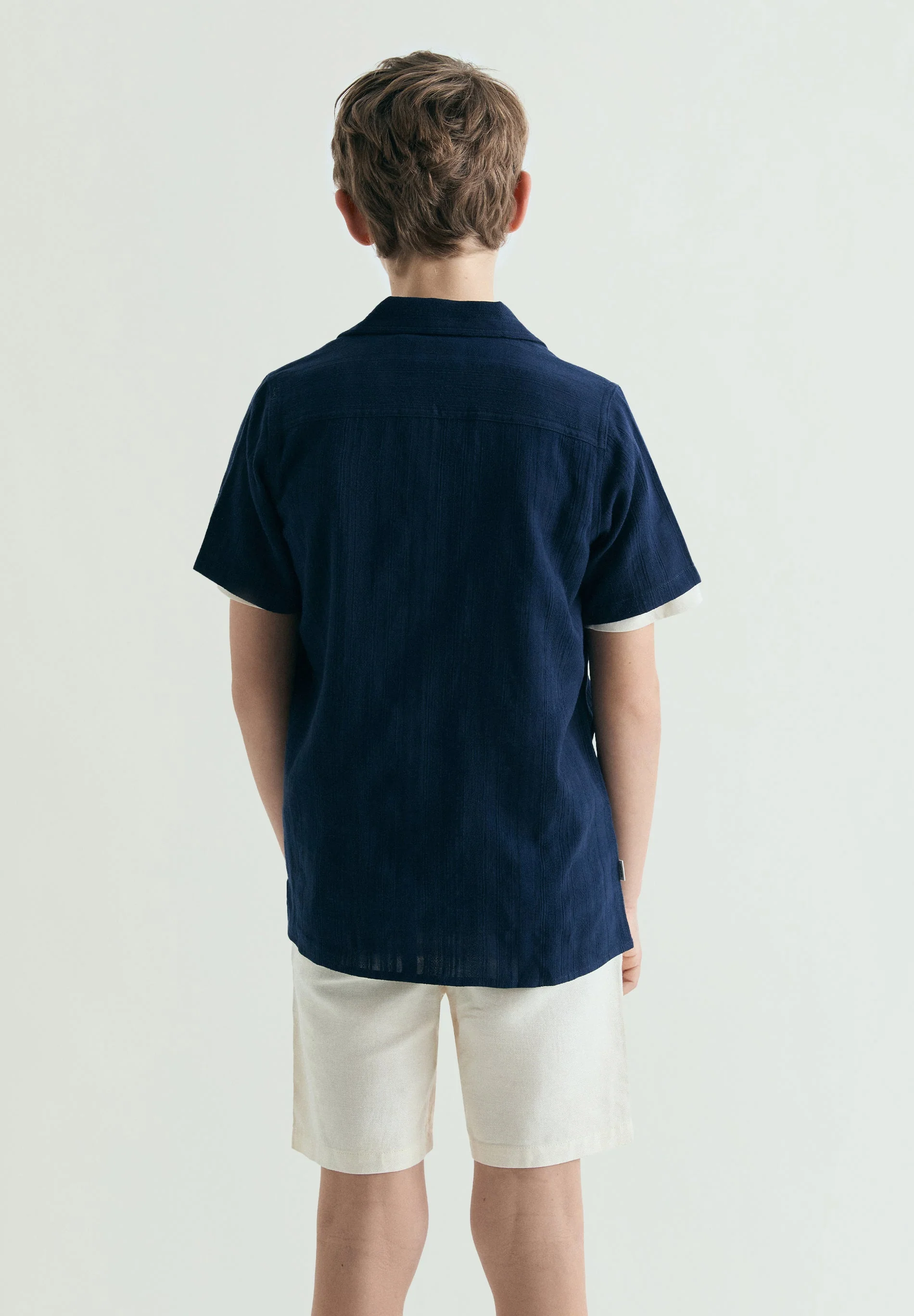 TEXTURED COTTON SHIRT - Image 4