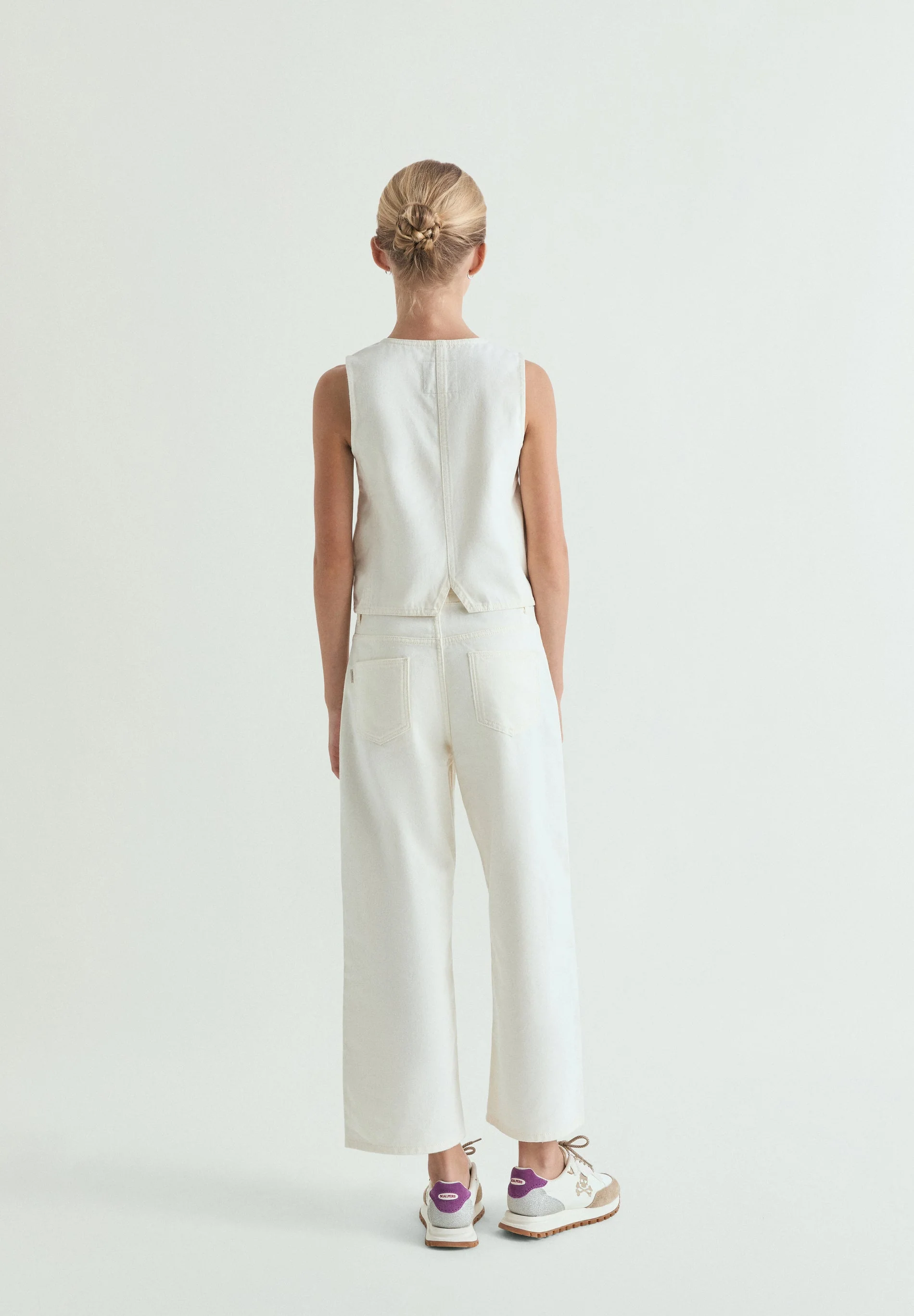 CULOTTE JEANS WITH EMBROIDERY - Image 4