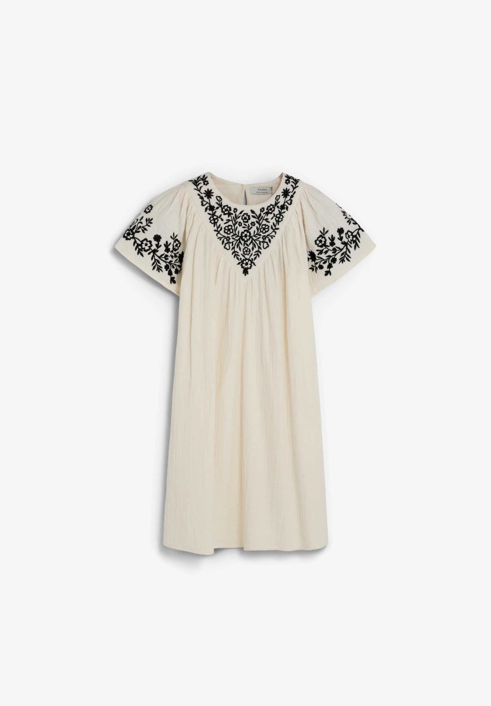 CONTRAST EMBROIDERED DRESS - Image 6