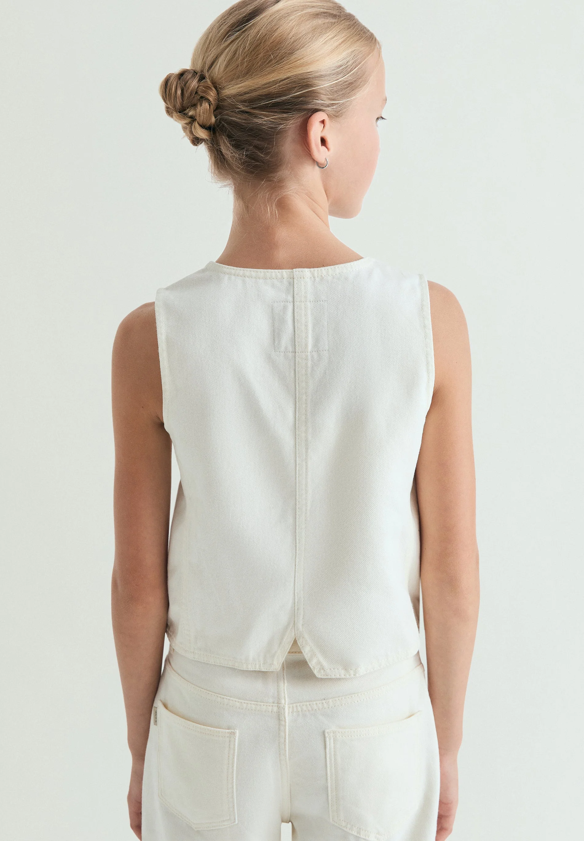 EMBROIDERED DENIM WAISTCOAT - Image 3