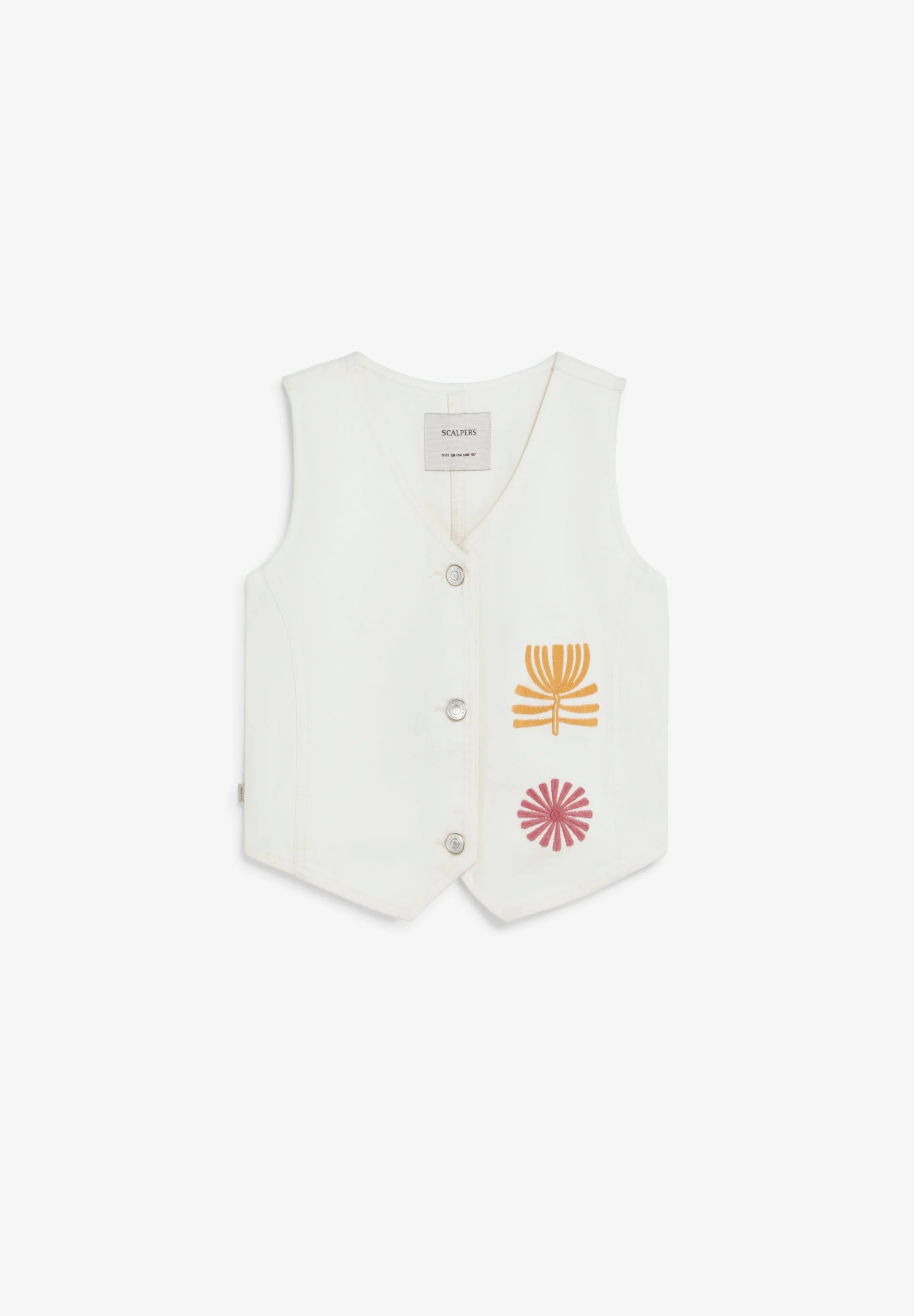EMBROIDERED DENIM WAISTCOAT - Image 4