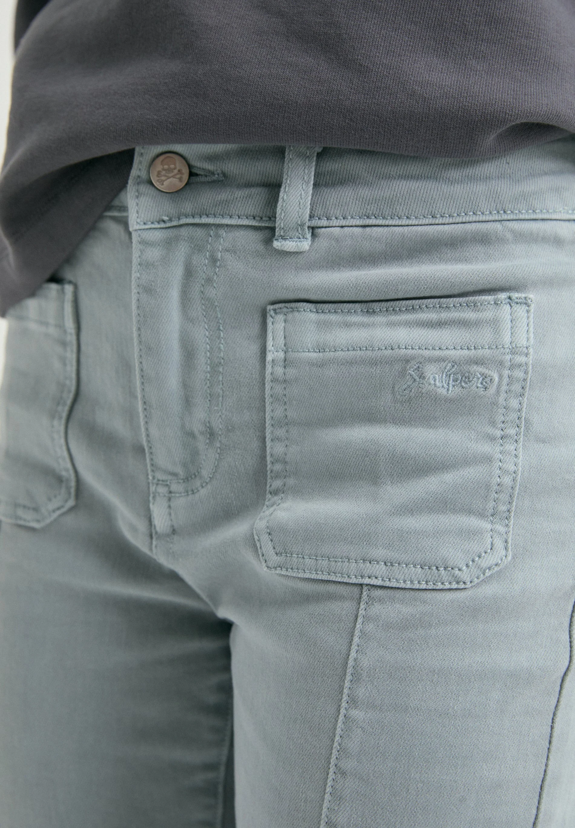 FLARED TROUSERS WITH SEAMS - Image 4