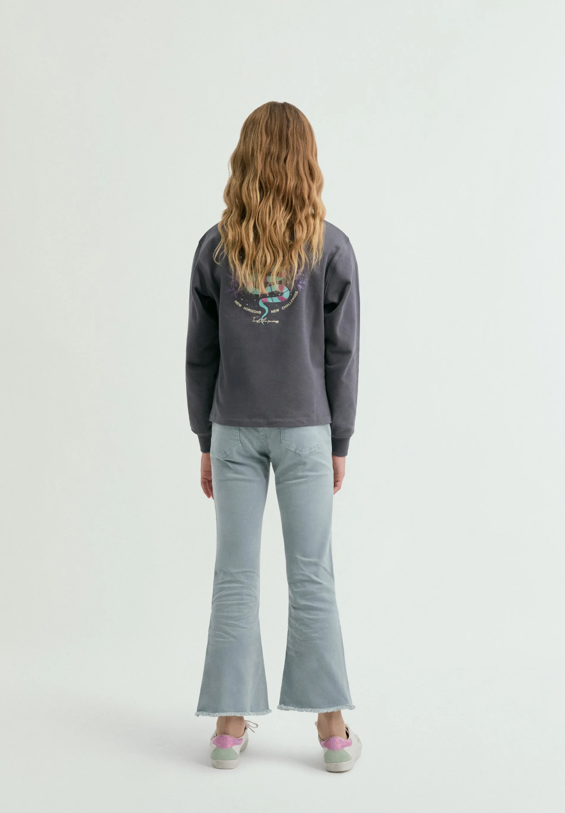 FLARED TROUSERS WITH SEAMS - Image 5
