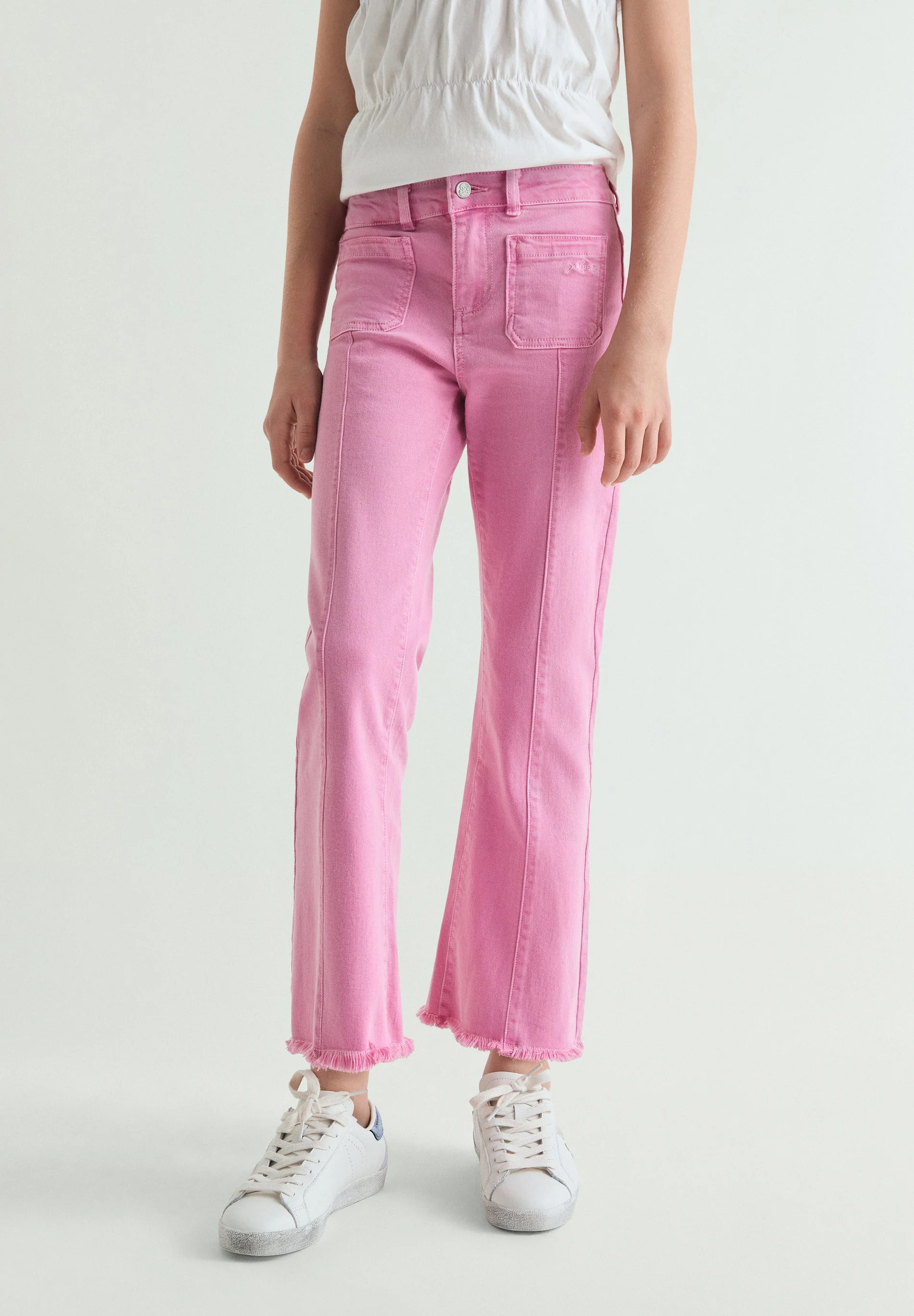 FLARED TROUSERS WITH SEAMS - Image 2