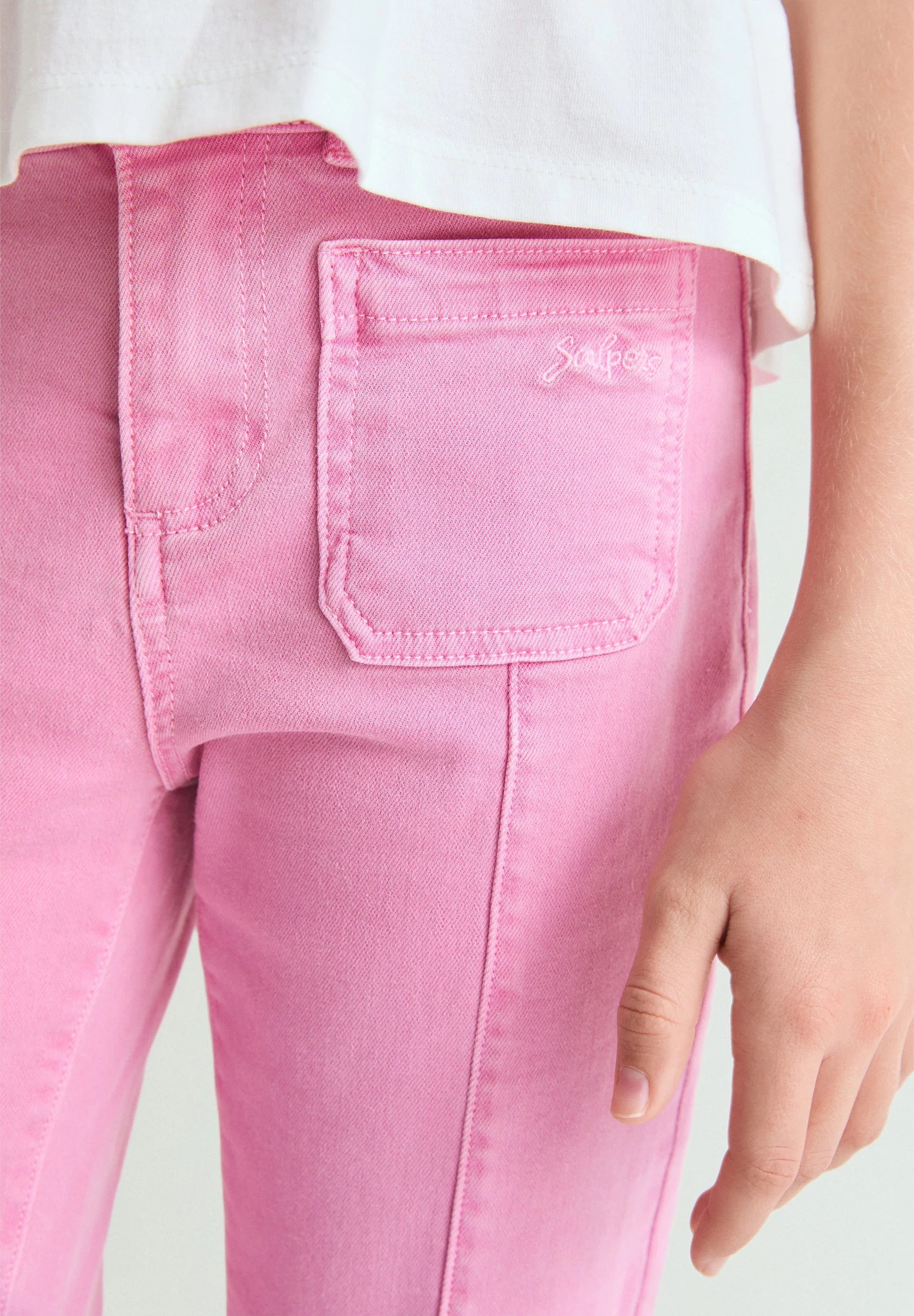 FLARED TROUSERS WITH SEAMS - Image 3