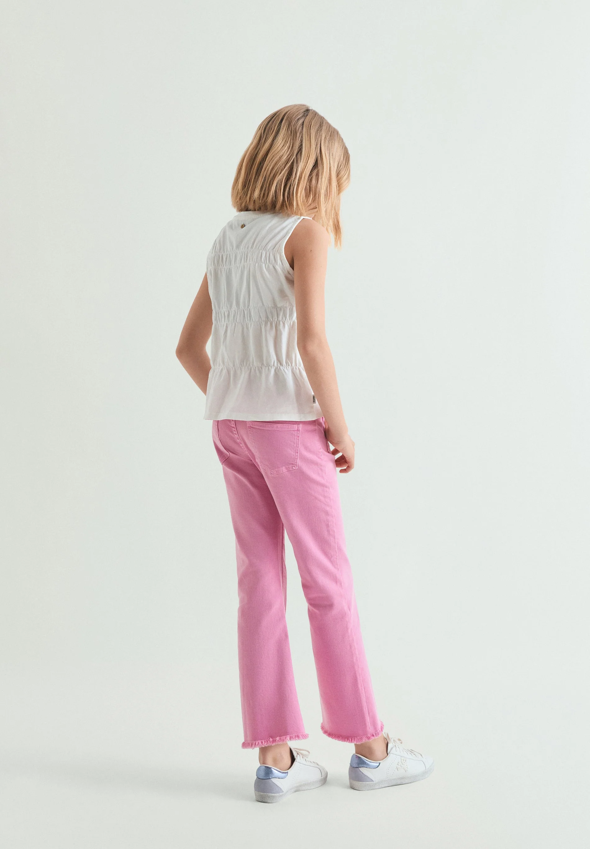 FLARED TROUSERS WITH SEAMS - Image 4