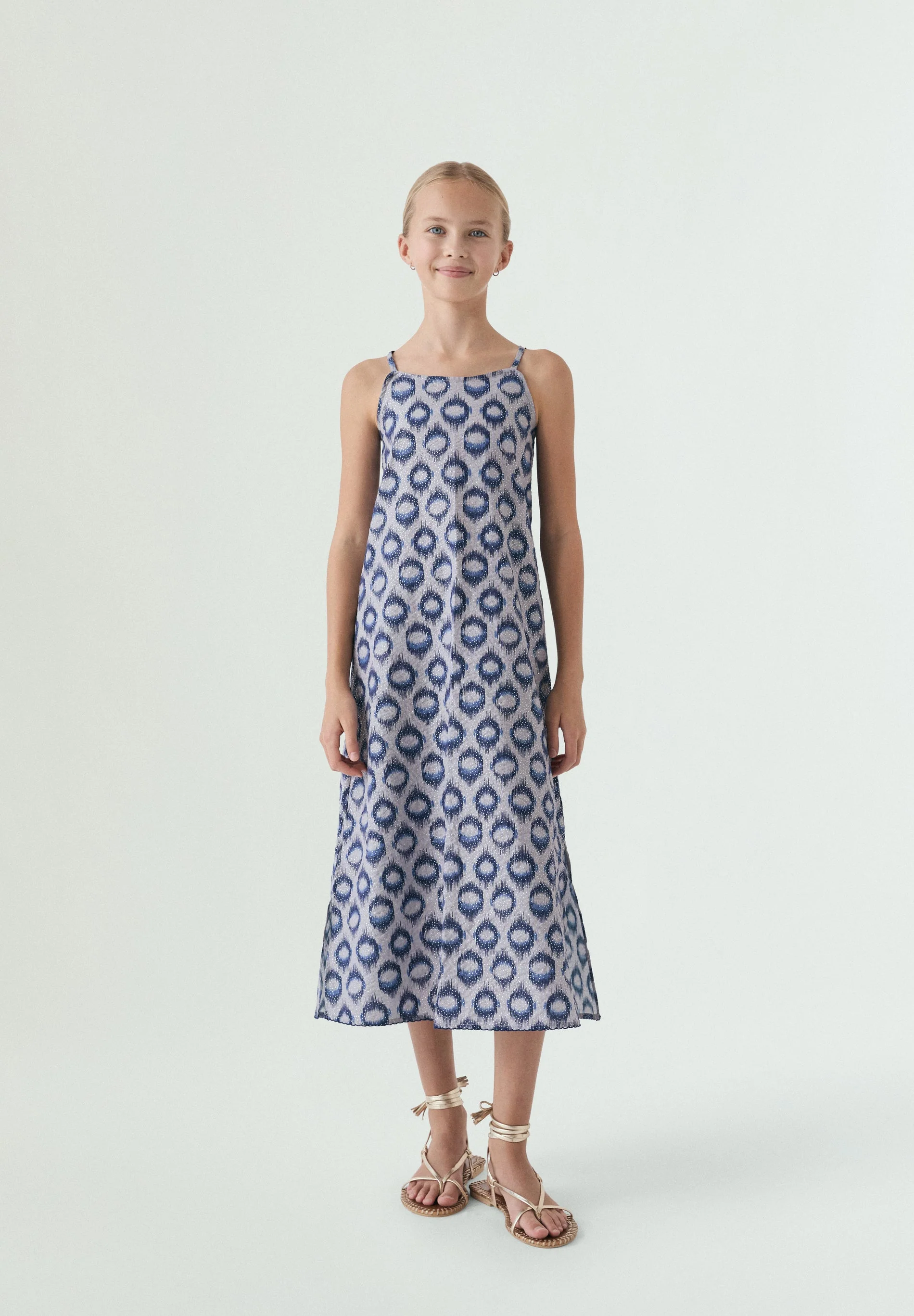 PRINTED MIDI DRESS - Image 3