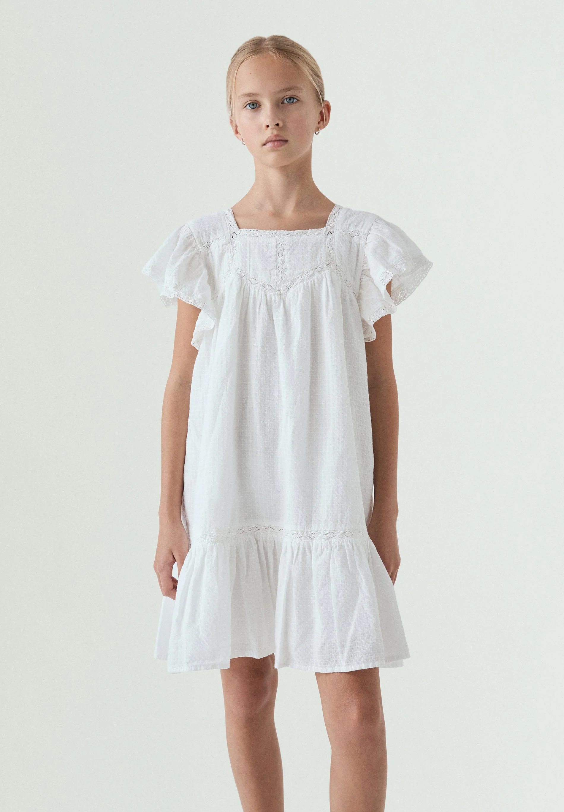 COTTON DRESS WITH DETAILS - Image 2