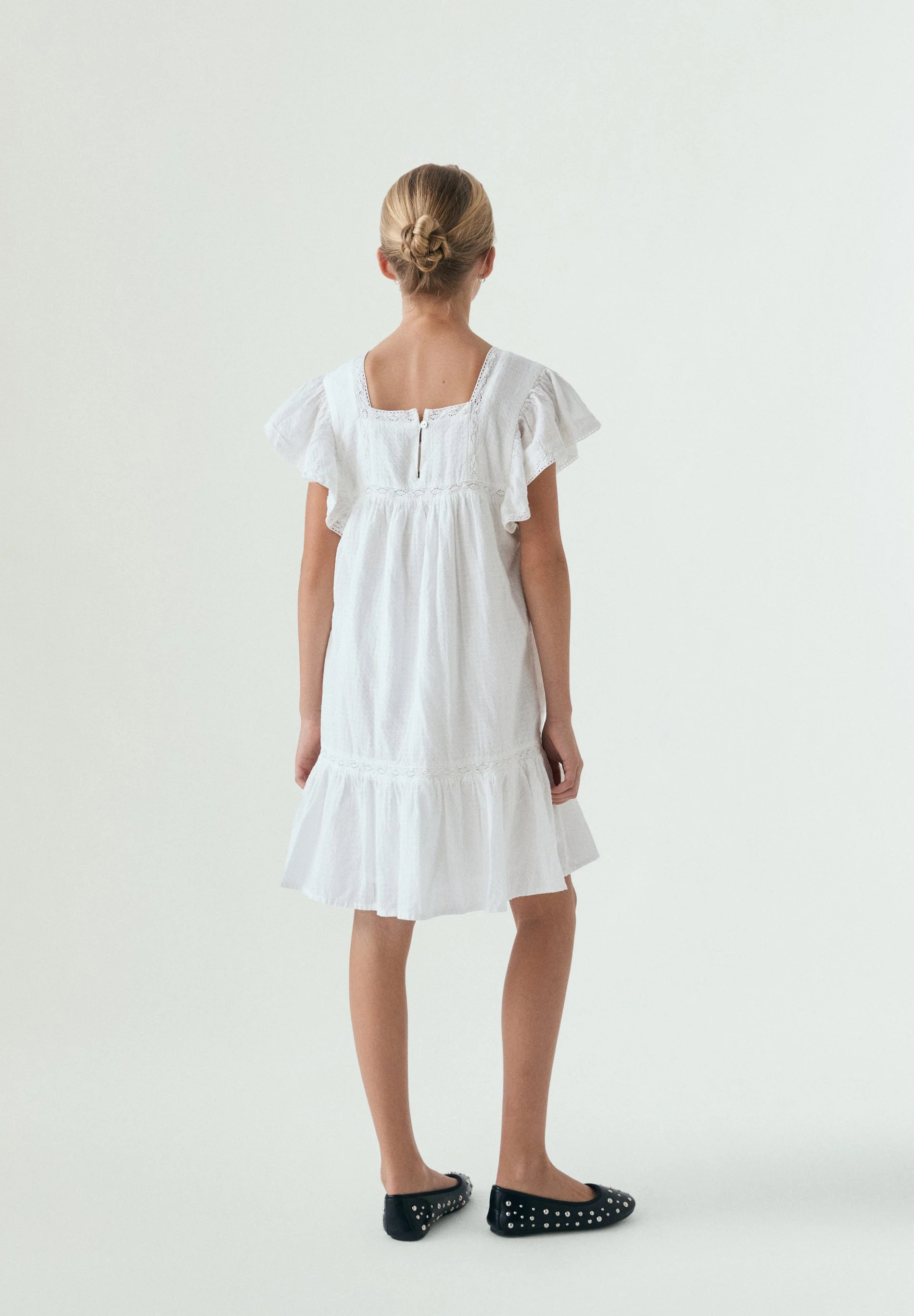 COTTON DRESS WITH DETAILS - Image 5