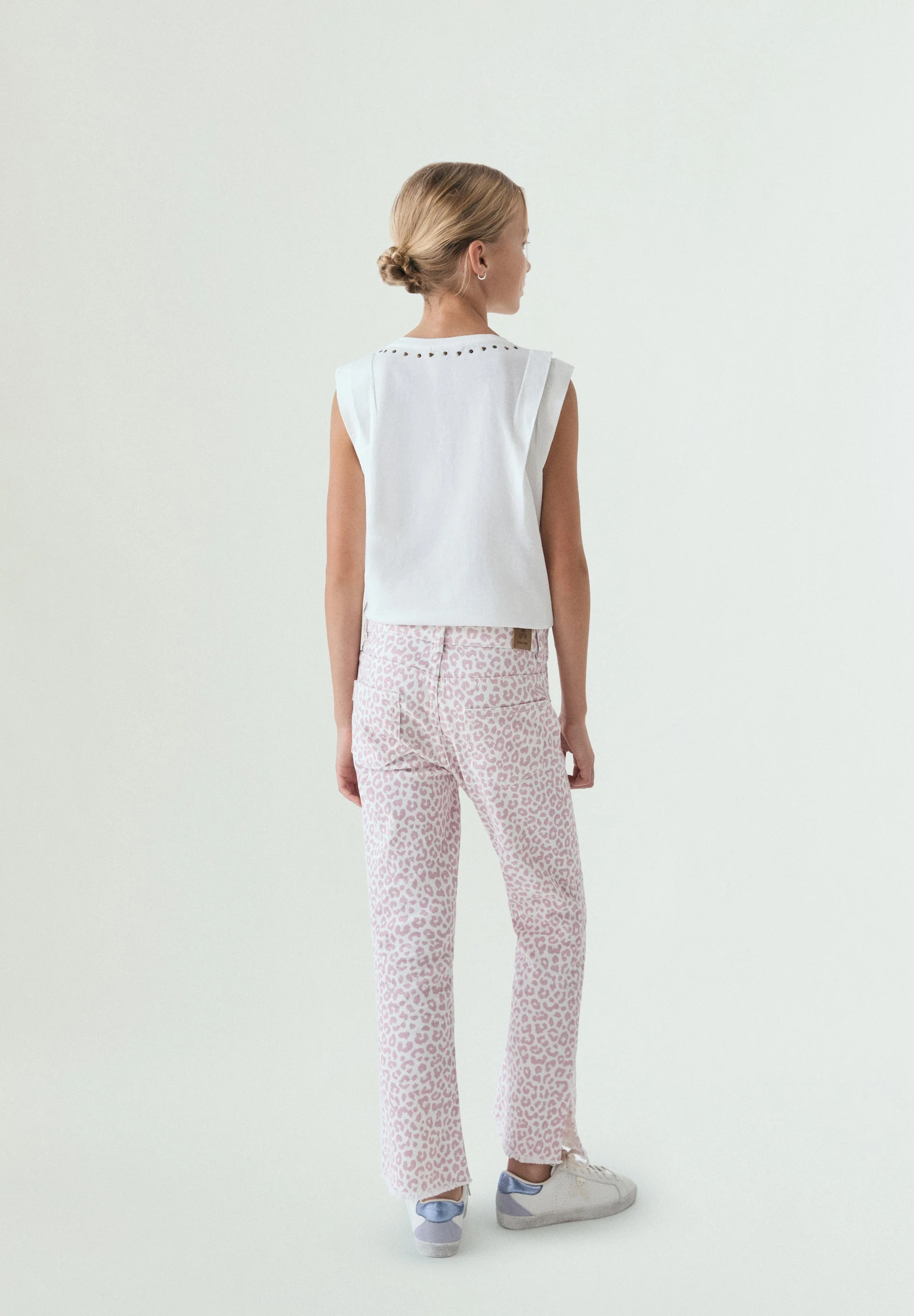 ANIMAL PRINT FLARED TROUSERS - Image 3