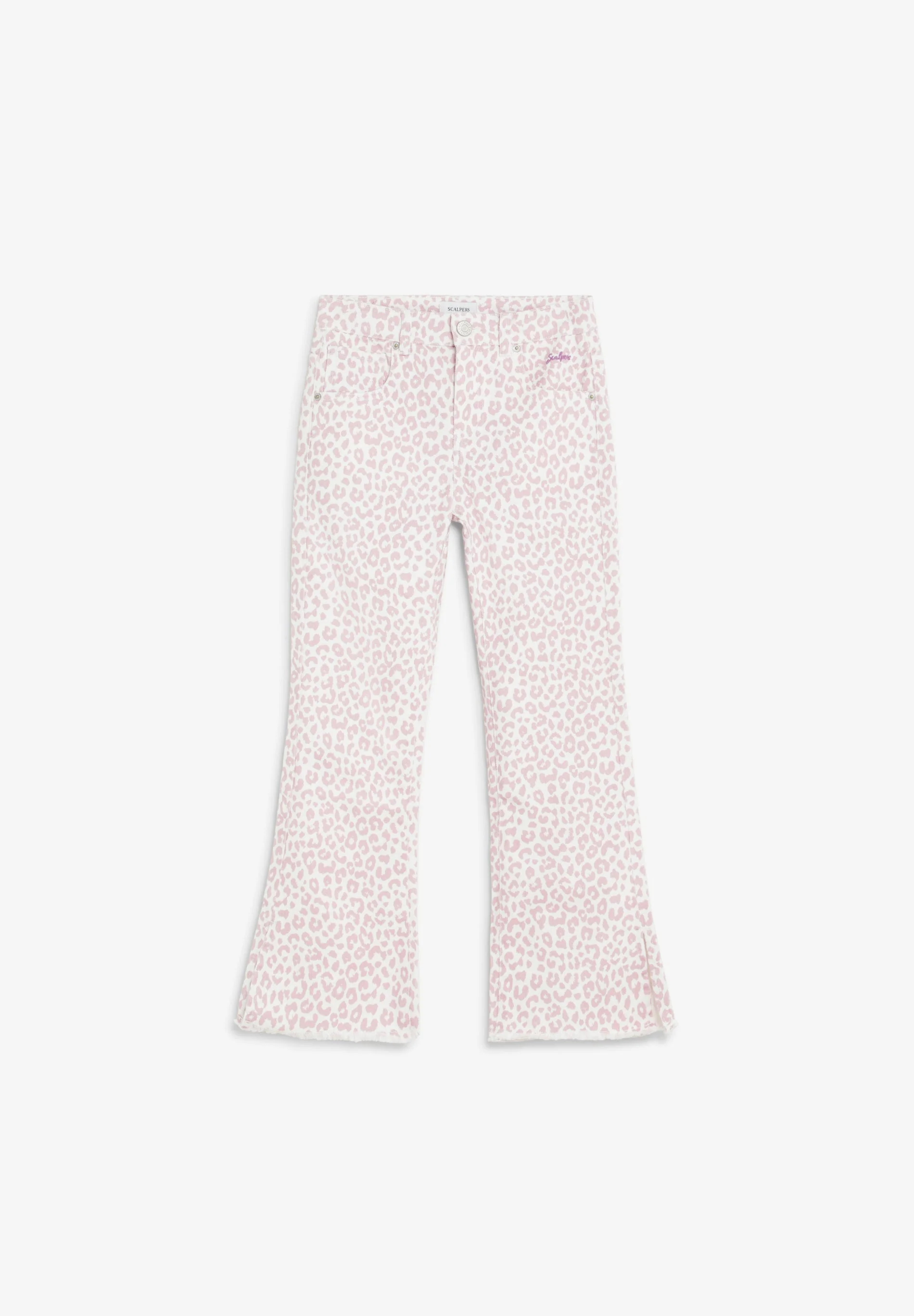 ANIMAL PRINT FLARED TROUSERS - Image 4