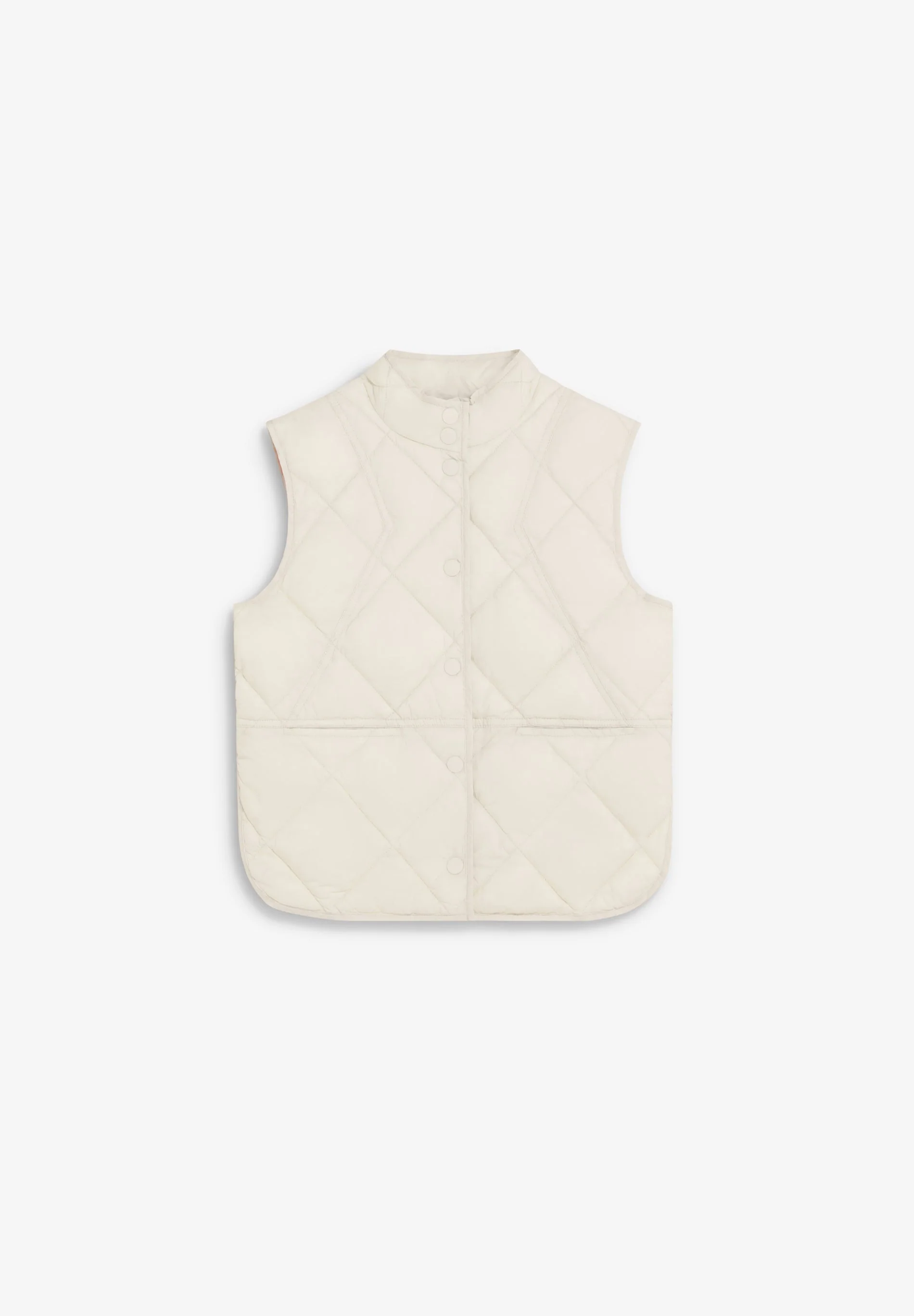 QUILTED GILET WITH STITCHING - Image 5