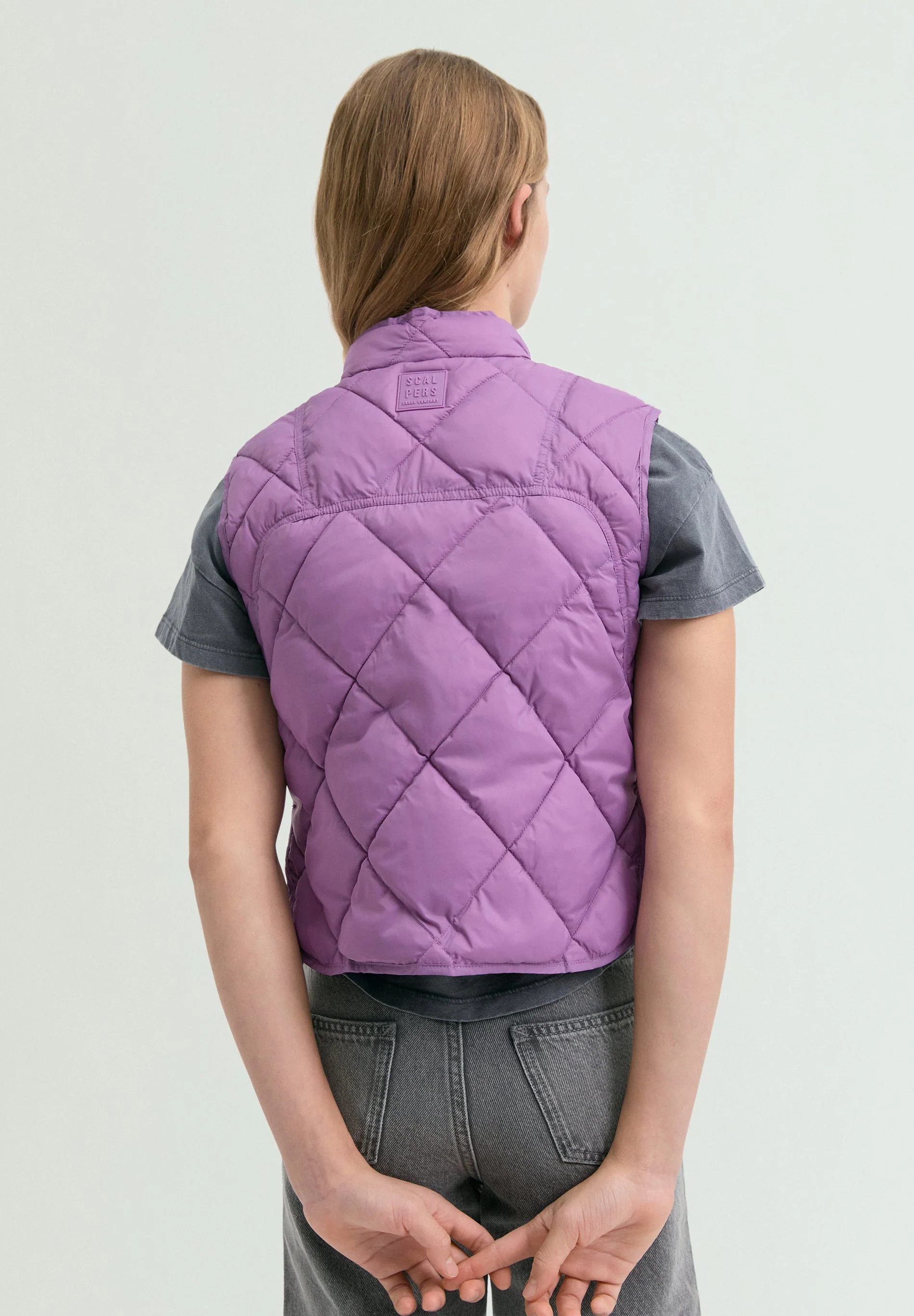 QUILTED GILET WITH STITCHING - Image 5