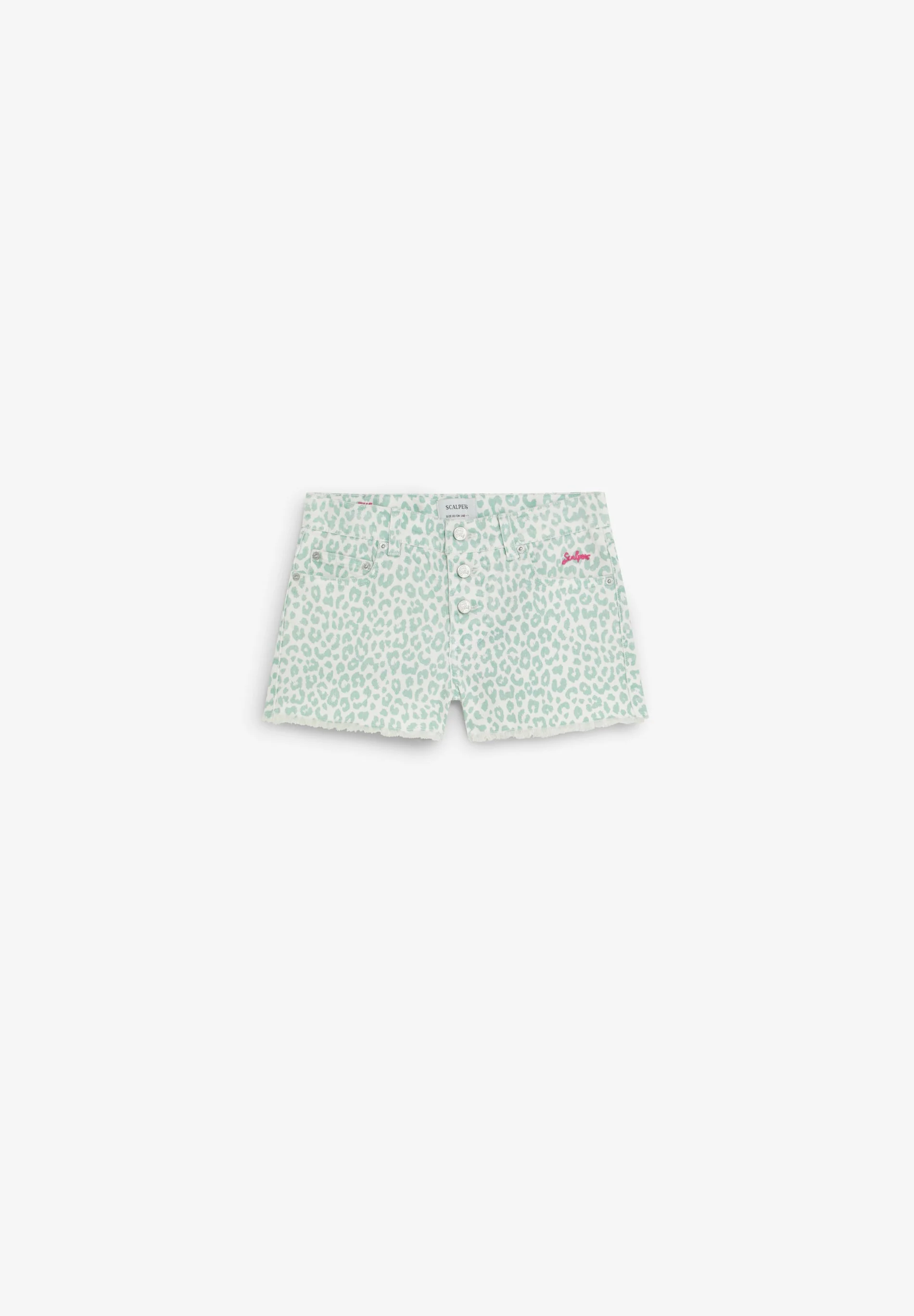 ANIMAL PRINT SHORTS WITH BUTTON - Image 4