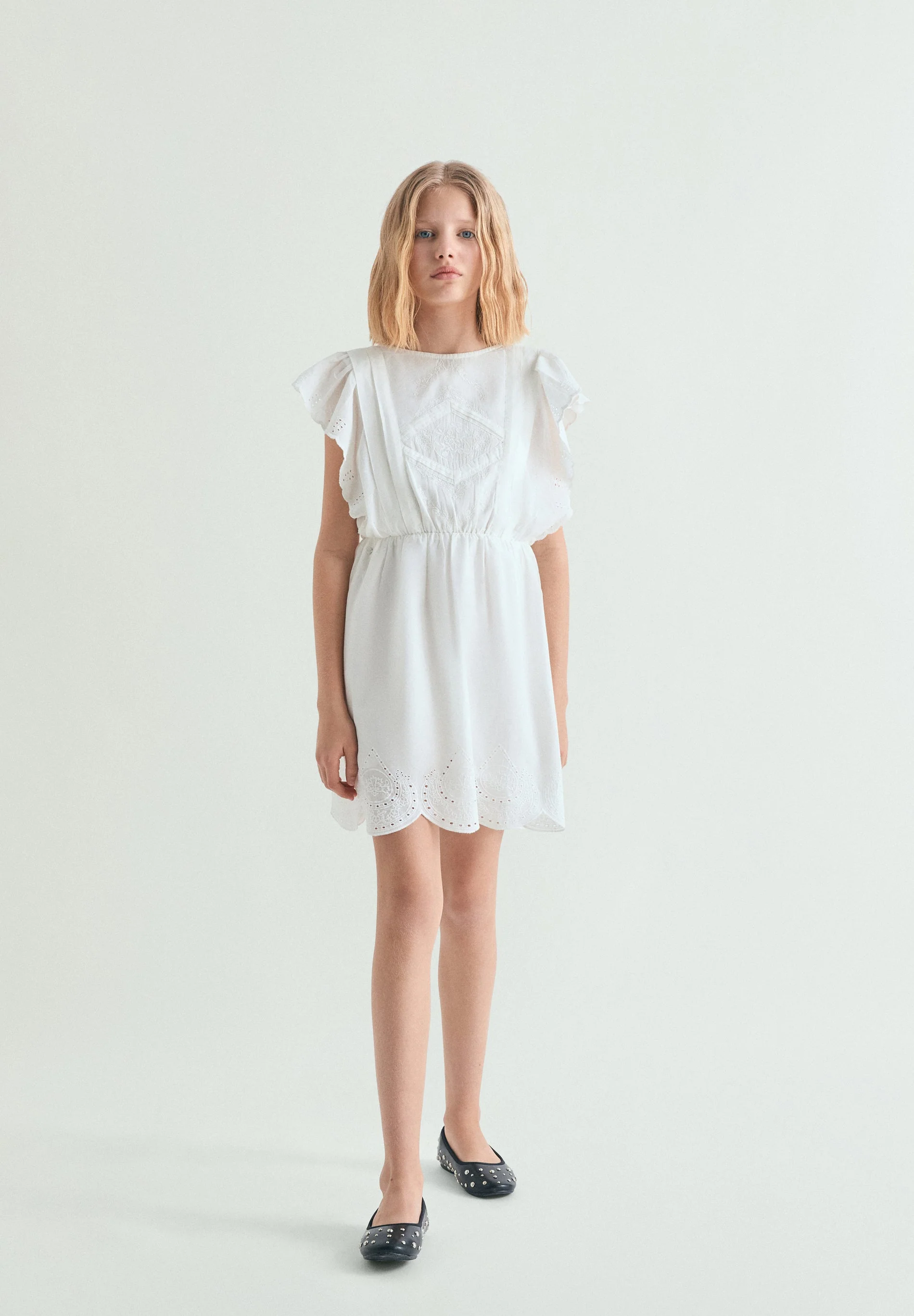 ROMANTIC PERFORATED DRESS - Image 2