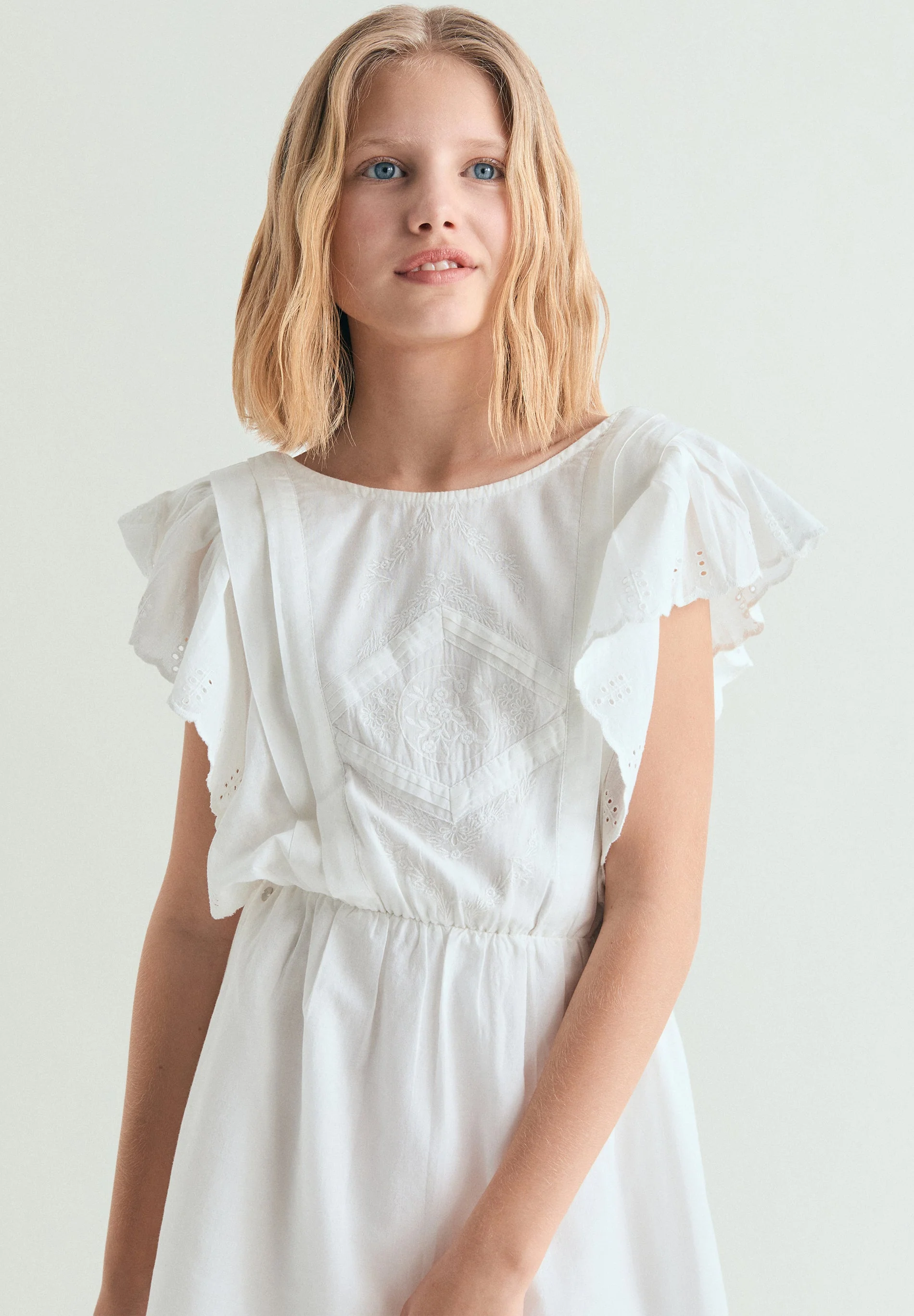 ROMANTIC PERFORATED DRESS - Image 3