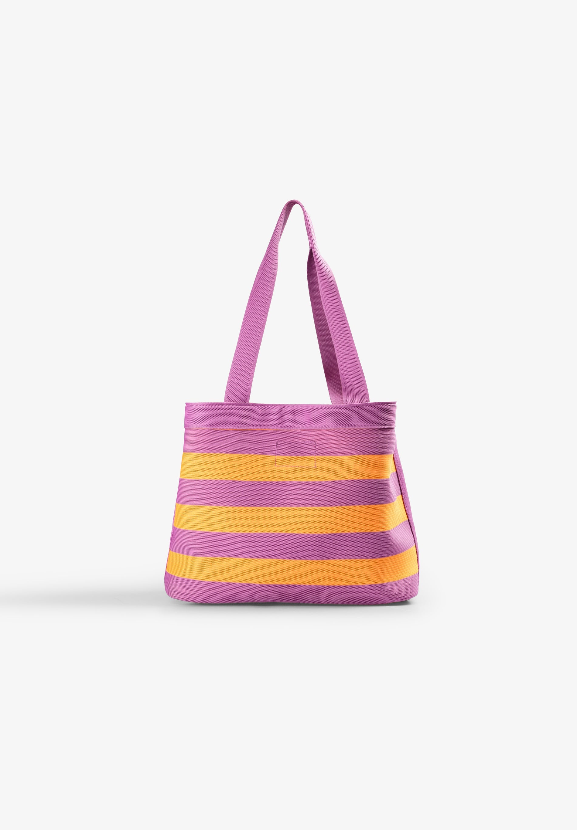 STRIPED BAG WITH DOUBLE HANDLE - Image 2