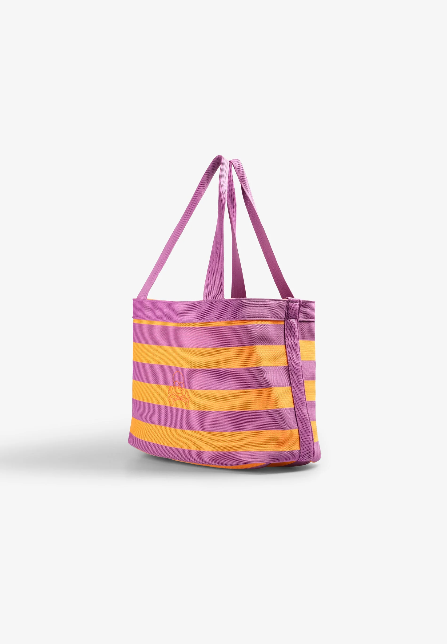 STRIPED BAG WITH DOUBLE HANDLE - Image 3