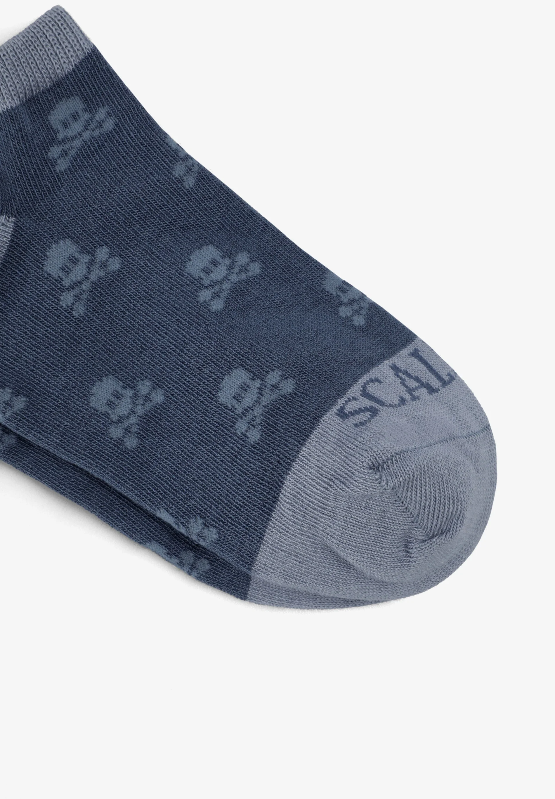 SKULL PRINT ANKLE SOCKS - Image 2