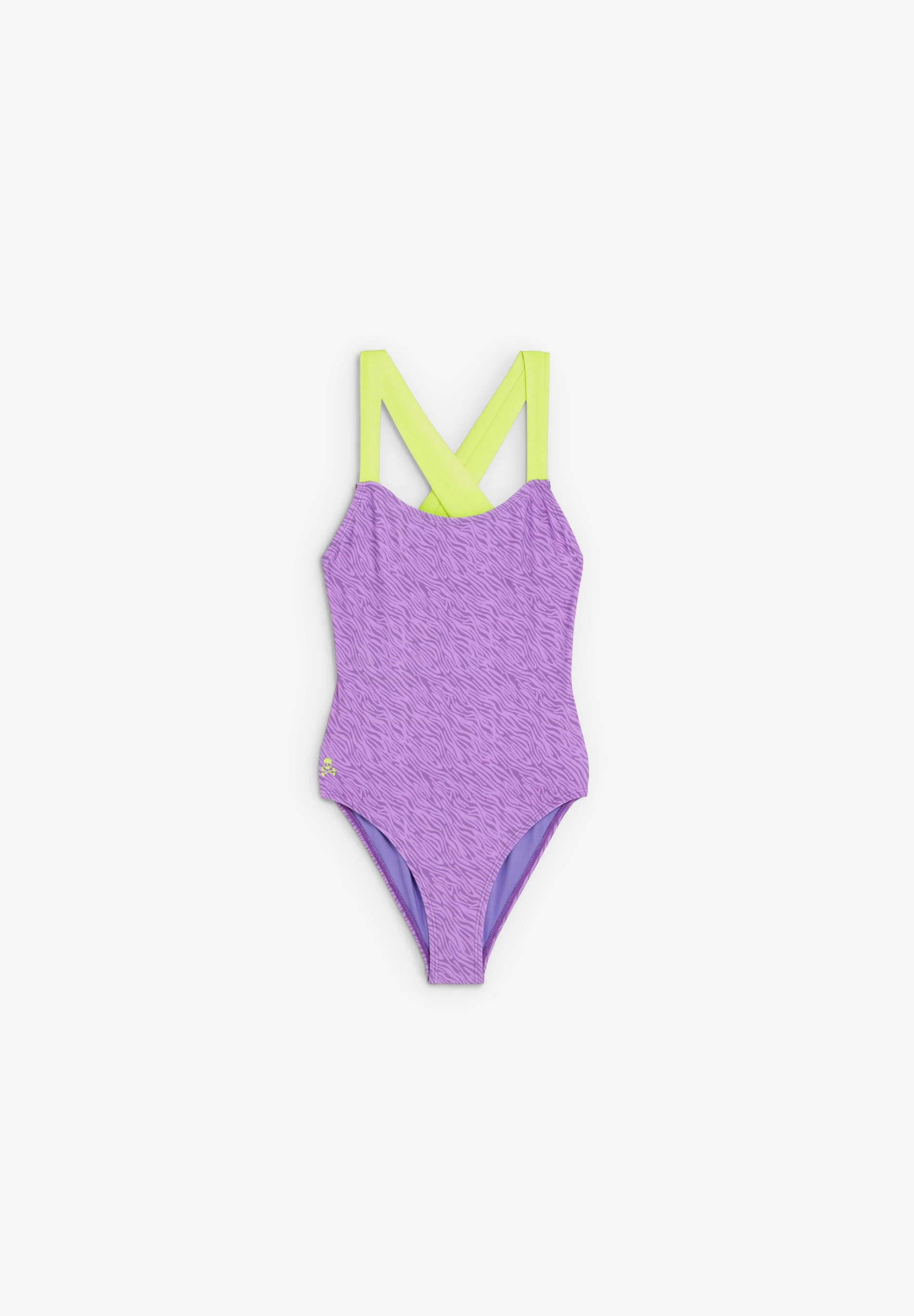 TWO-TONE ANIMAL PRINT SWIMSUIT - Image 4