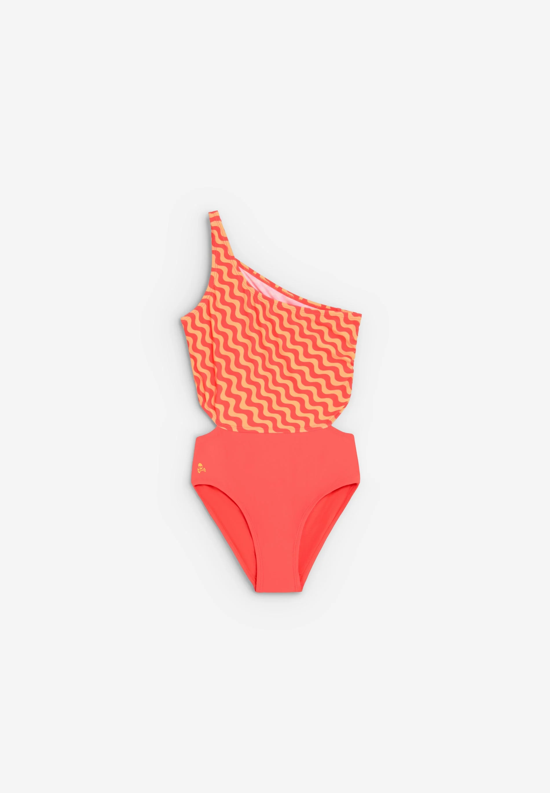 CONTRAST ASYMMETRIC SWIMSUIT - Image 4