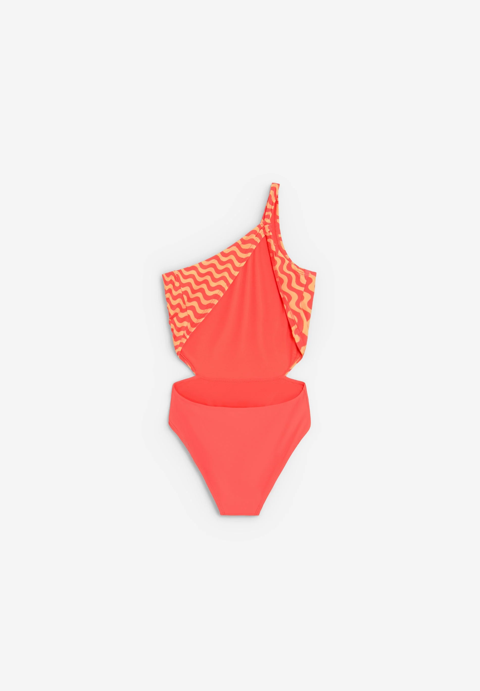 CONTRAST ASYMMETRIC SWIMSUIT - Image 5