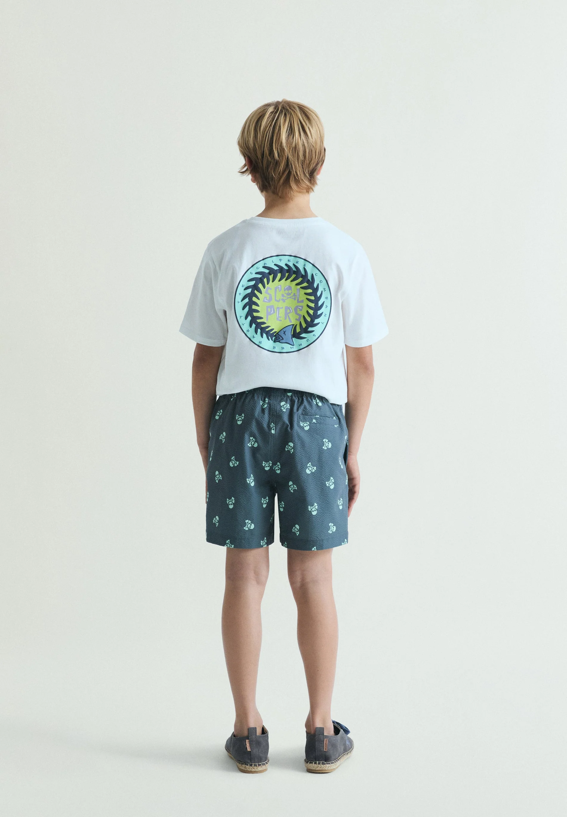 SWIMMING TRUNKS WITH SKULL PRINT - Image 3