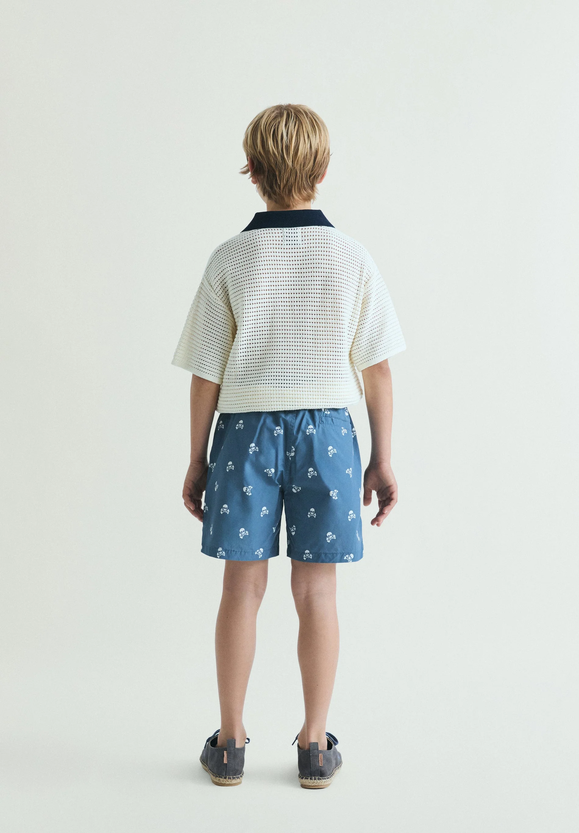 CONTRAST SKULL SWIMMING TRUNKS - Image 3