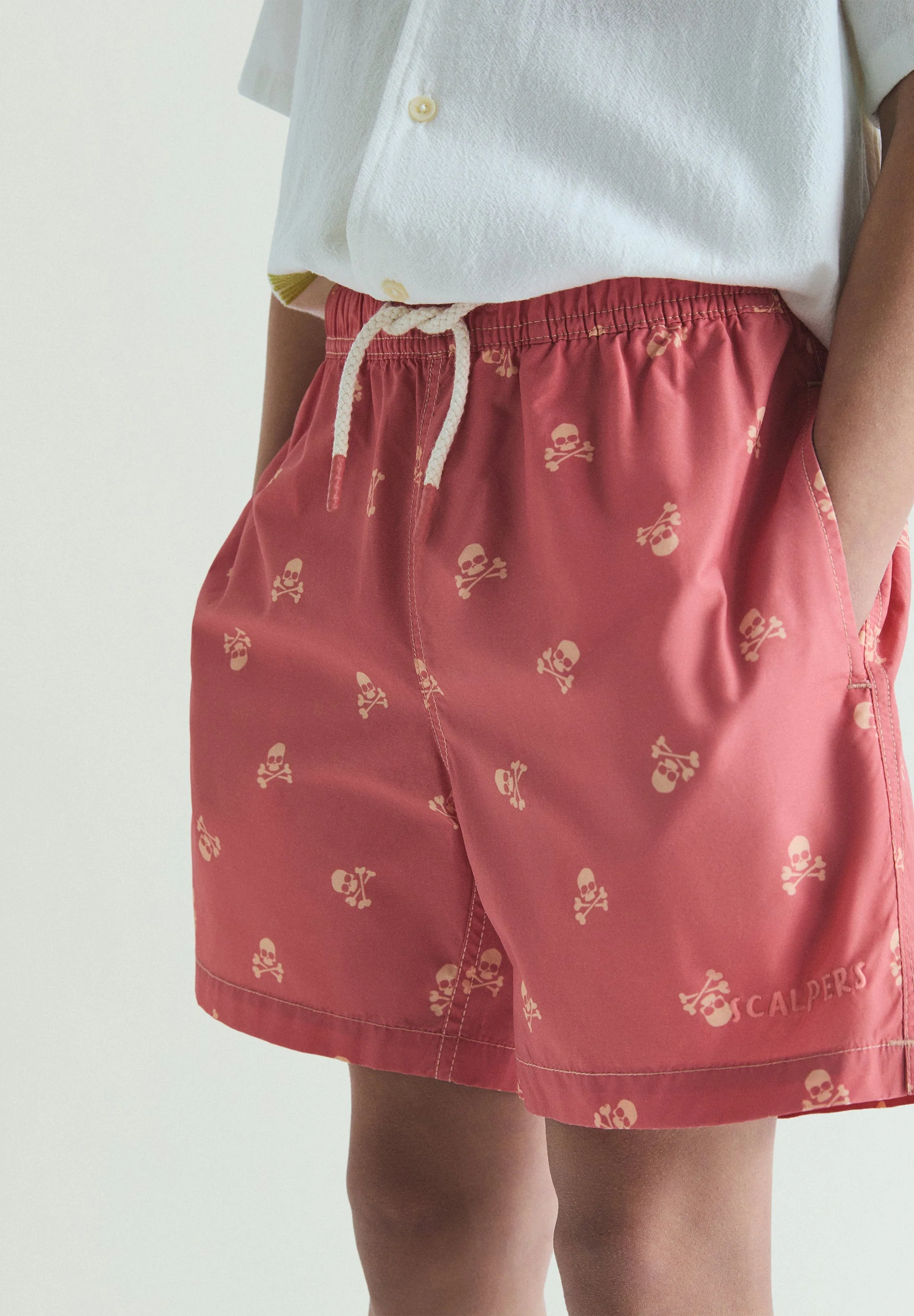 CONTRAST SKULL SWIMMING TRUNKS - Image 3