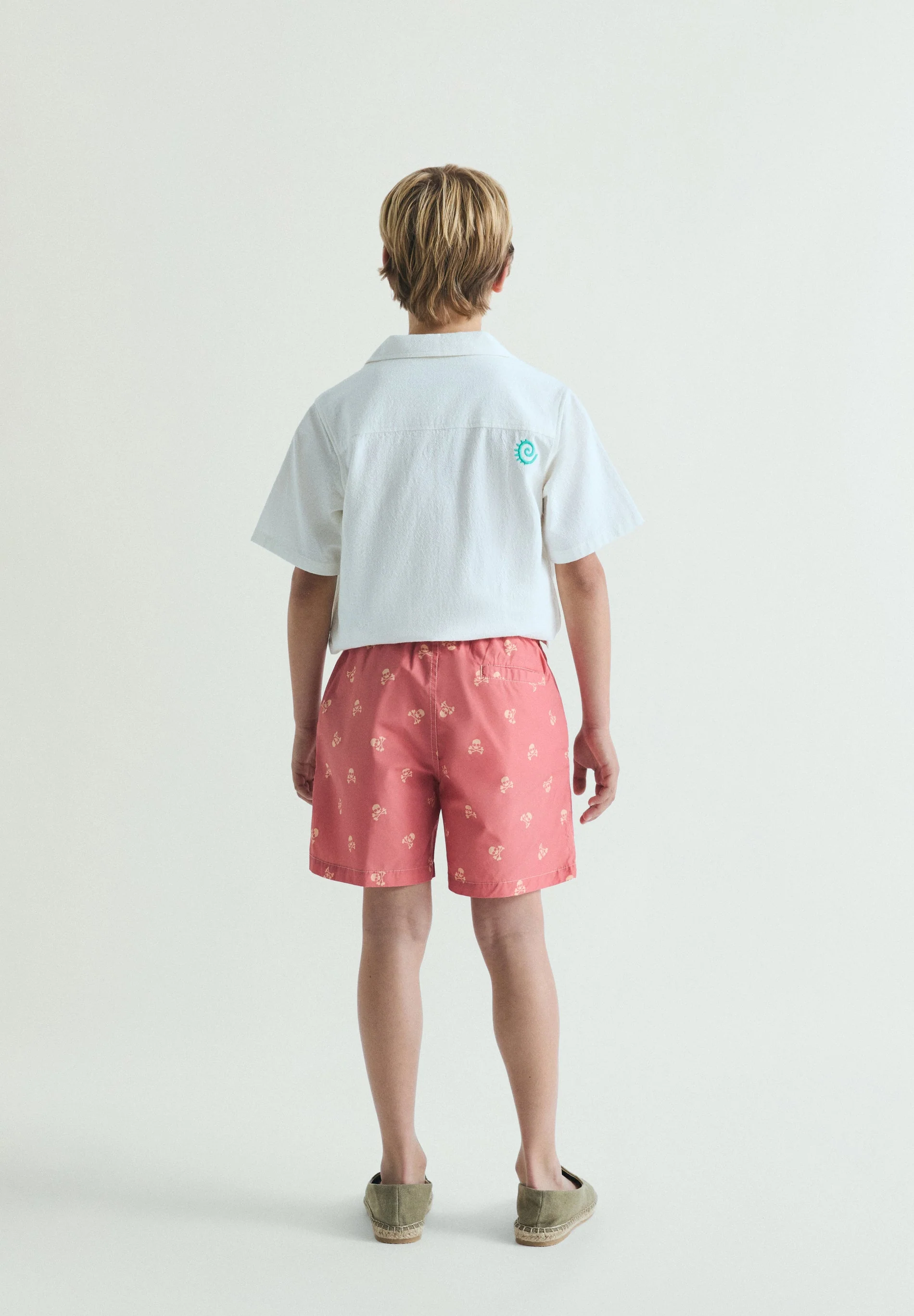 CONTRAST SKULL SWIMMING TRUNKS - Image 4