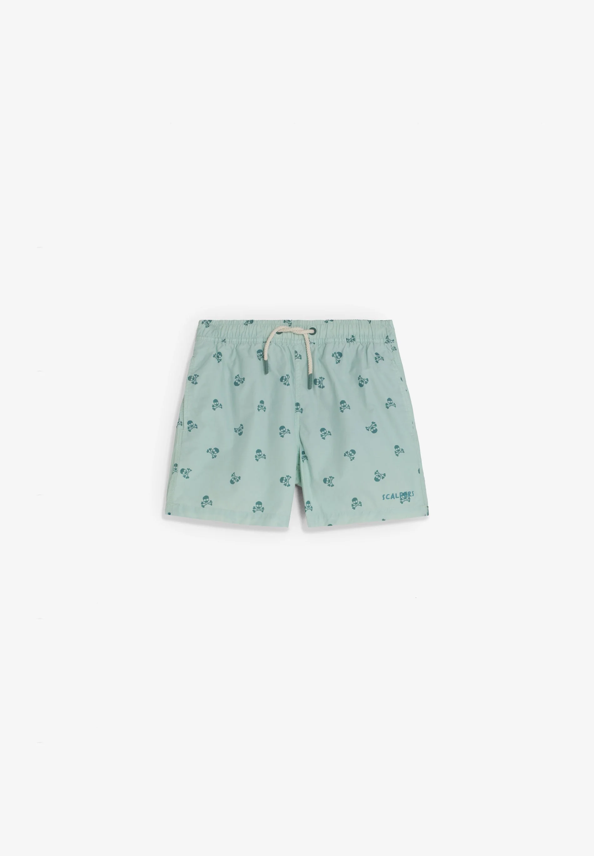 CONTRAST SKULL SWIMMING TRUNKS - Image 4