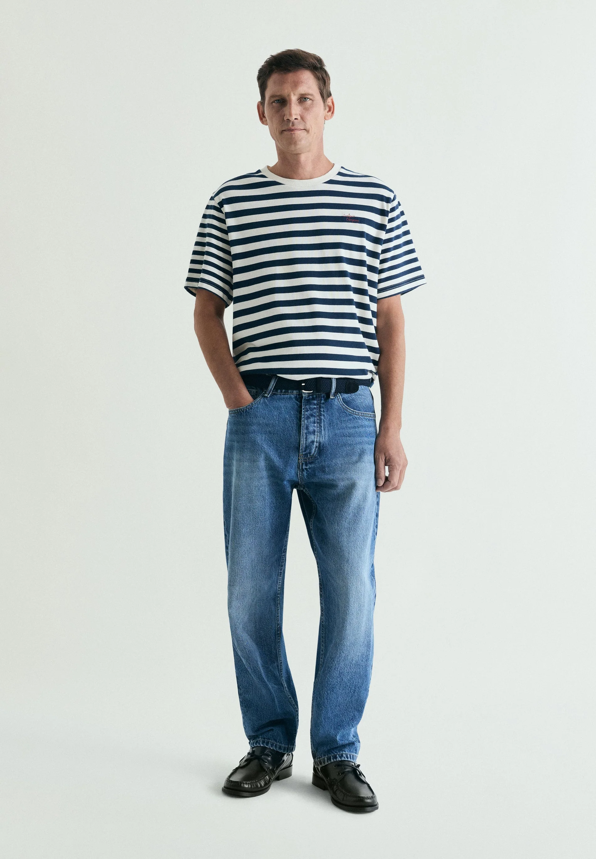 CONTRAST STRIPED T-SHIRT - Image 2