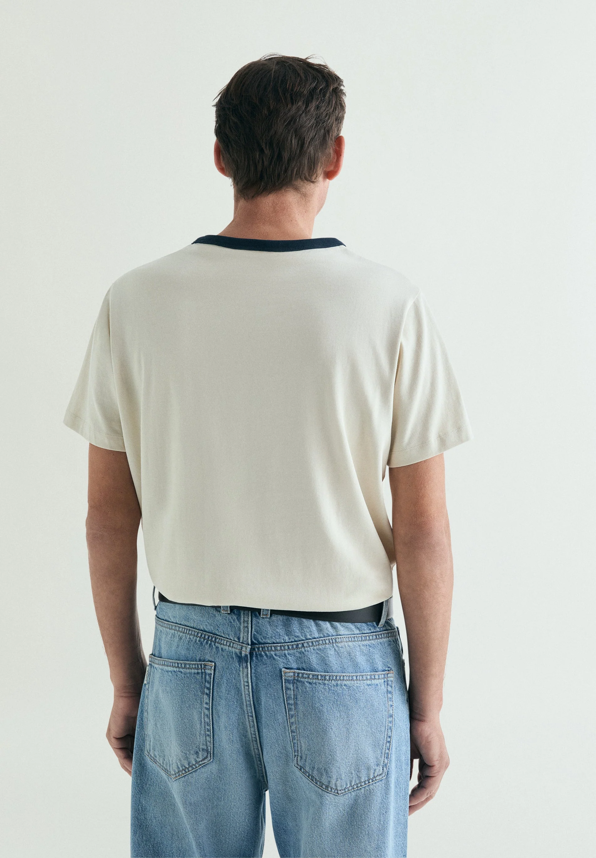 CONTRAST COLLAR T-SHIRT - Image 3